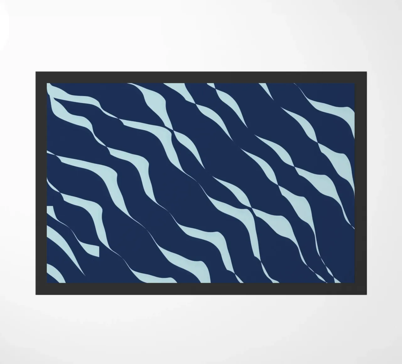 Waves pattern 04 doormat by Little Dean