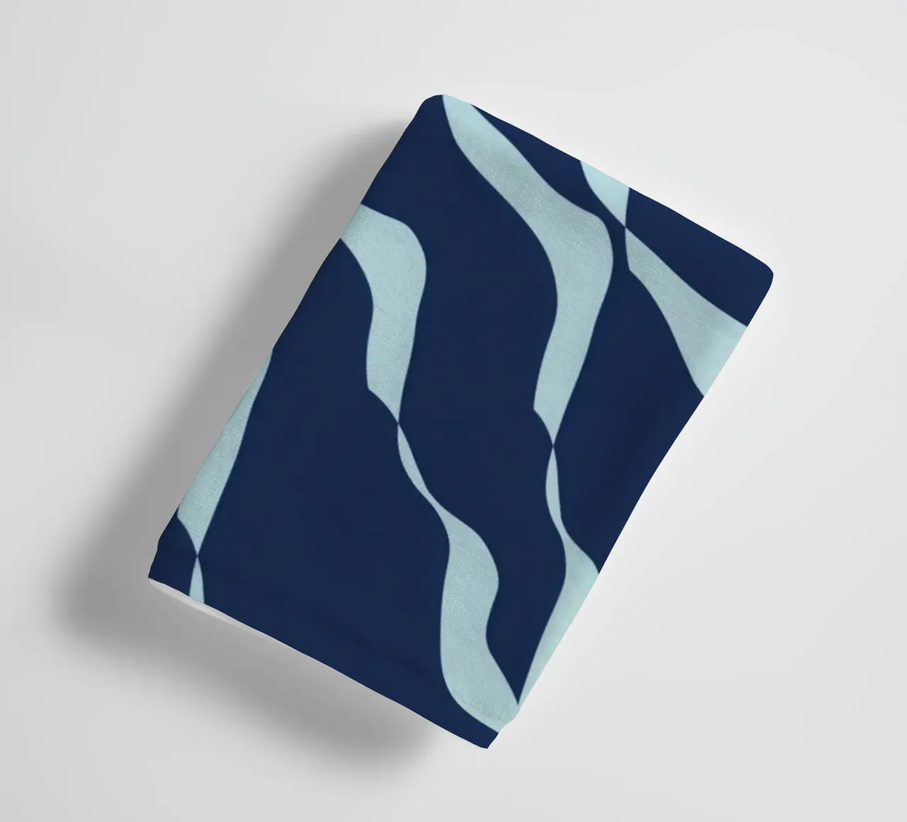 Waves pattern 04 towel by Little Dean