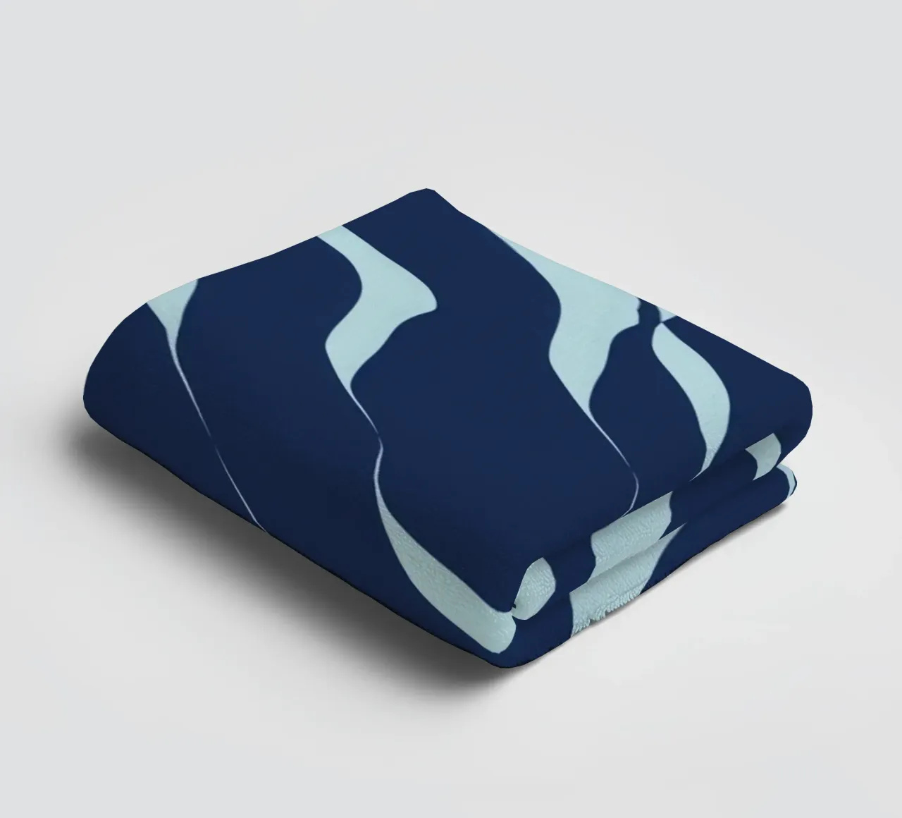 Waves pattern 04 towel by Little Dean