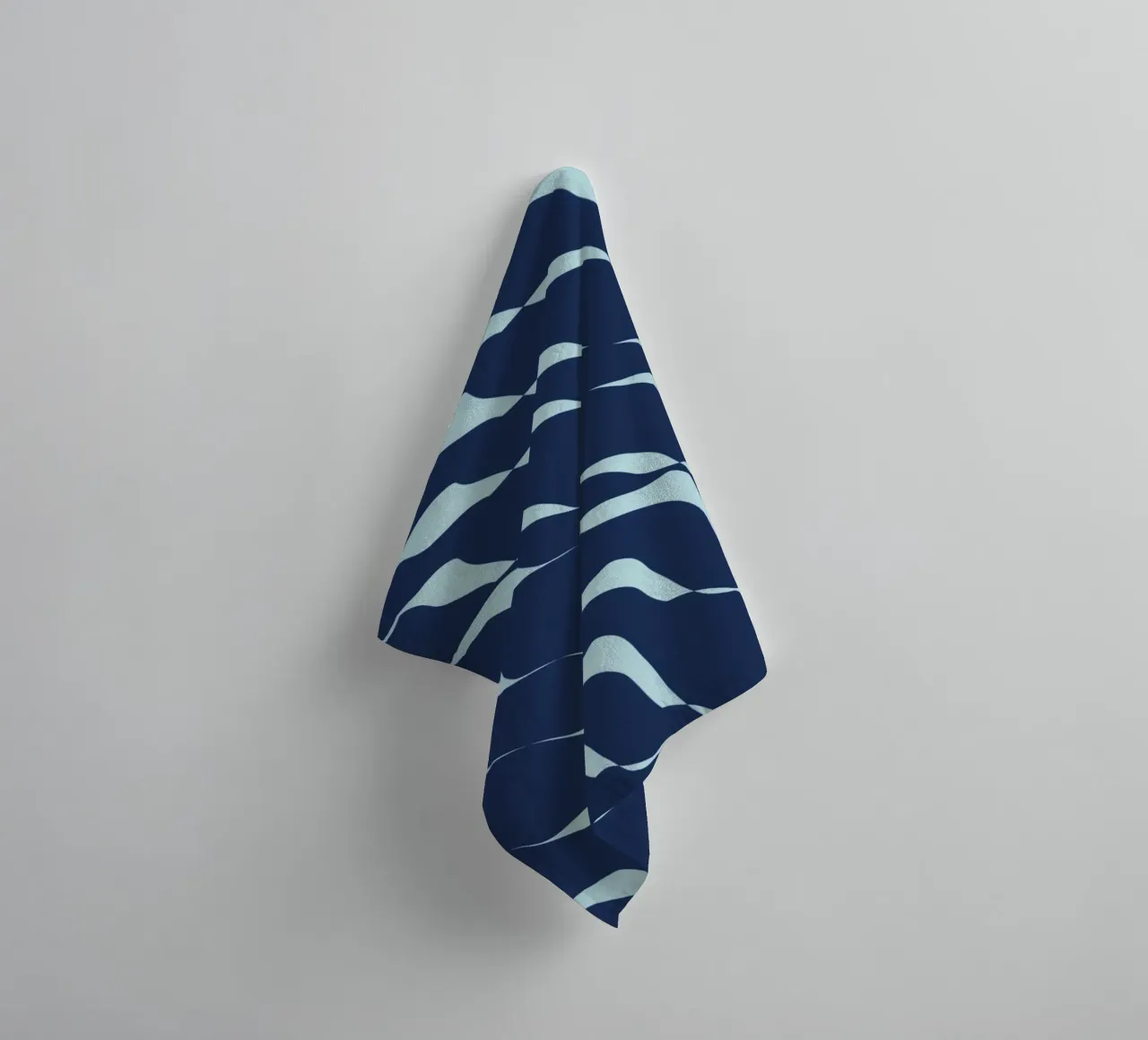 Waves pattern 04 towel by Little Dean
