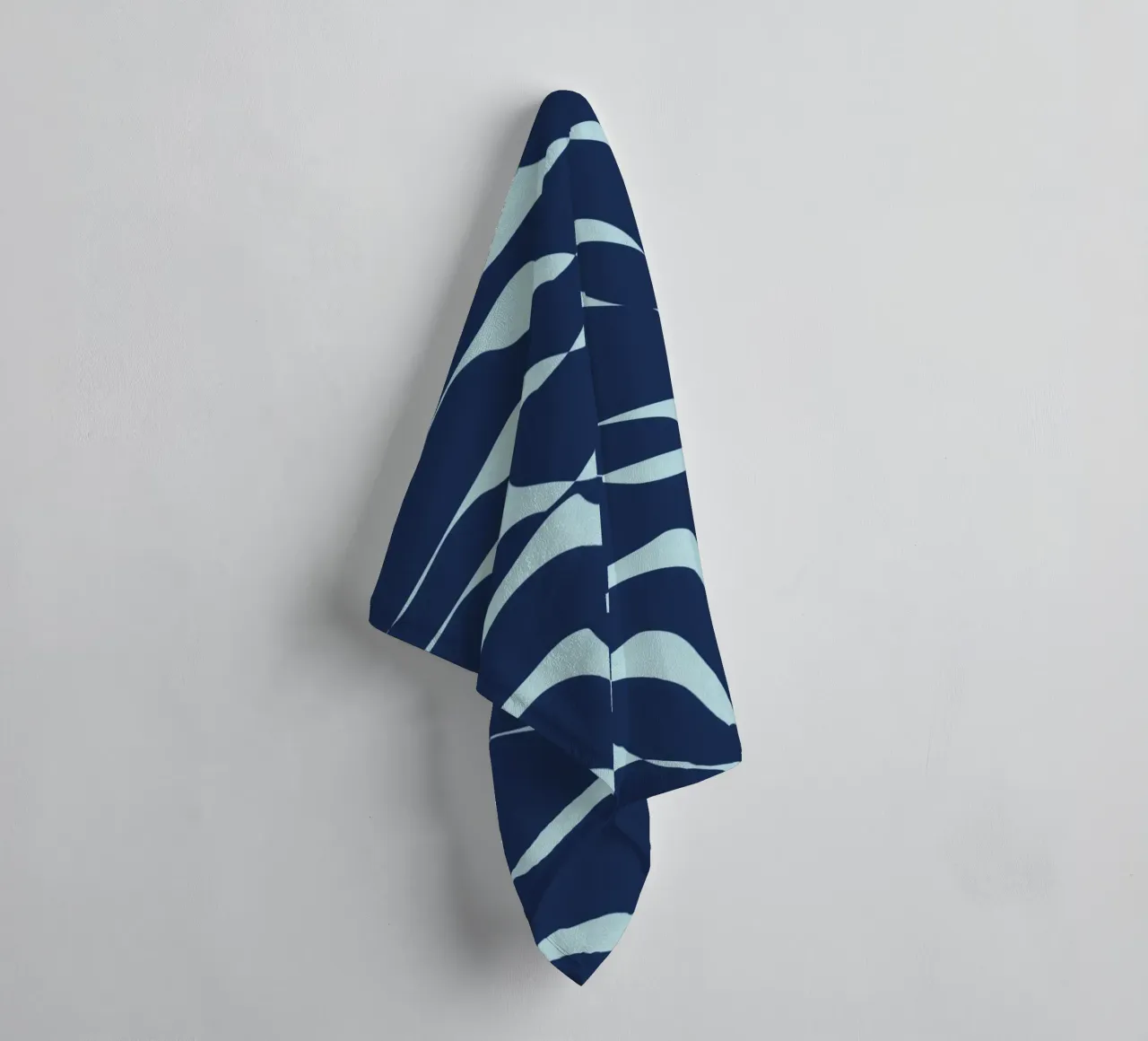 Waves pattern 04 towel by Little Dean