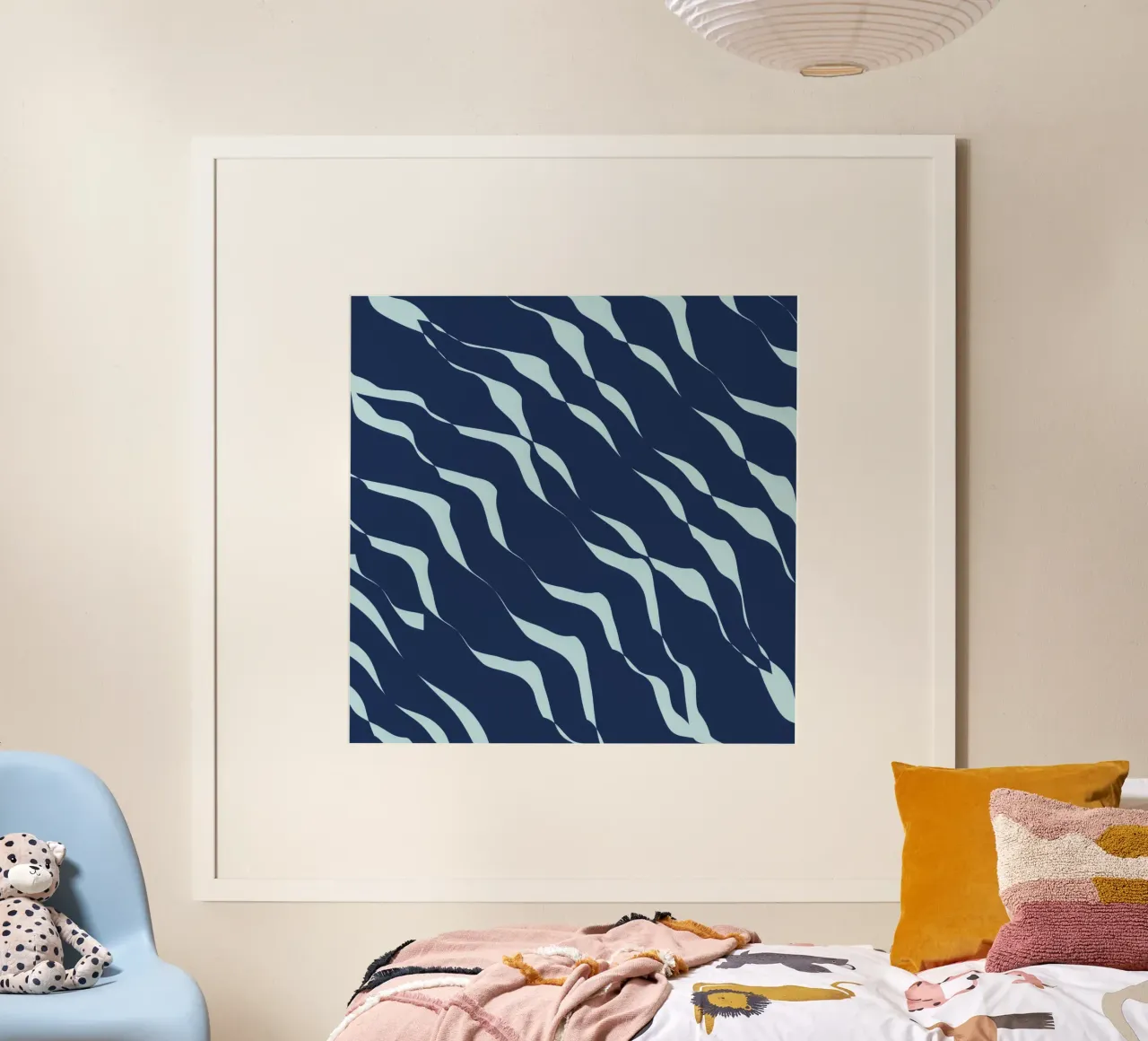 Waves pattern 04 poster by Little Dean