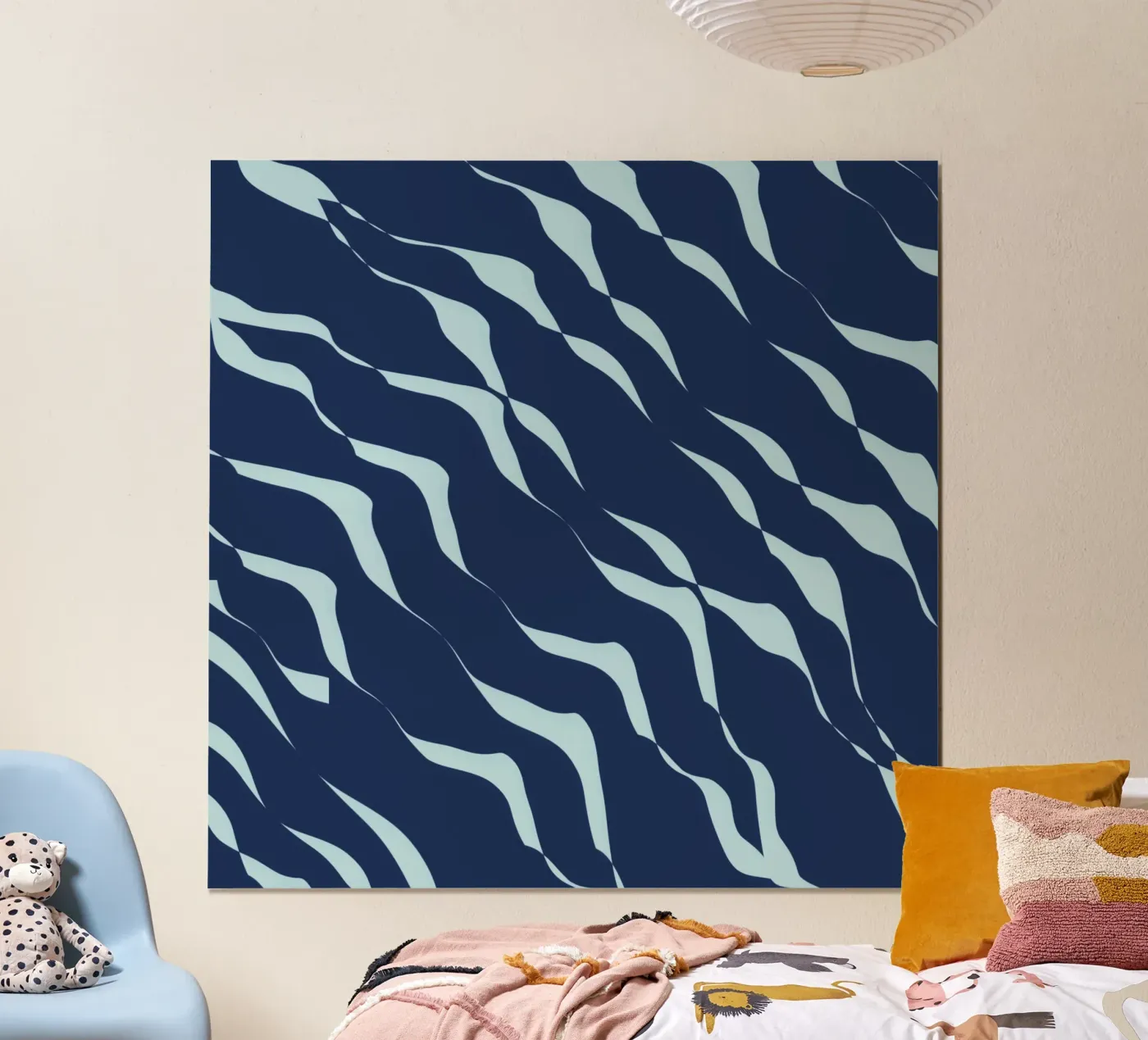 Waves pattern 04 poster by Little Dean