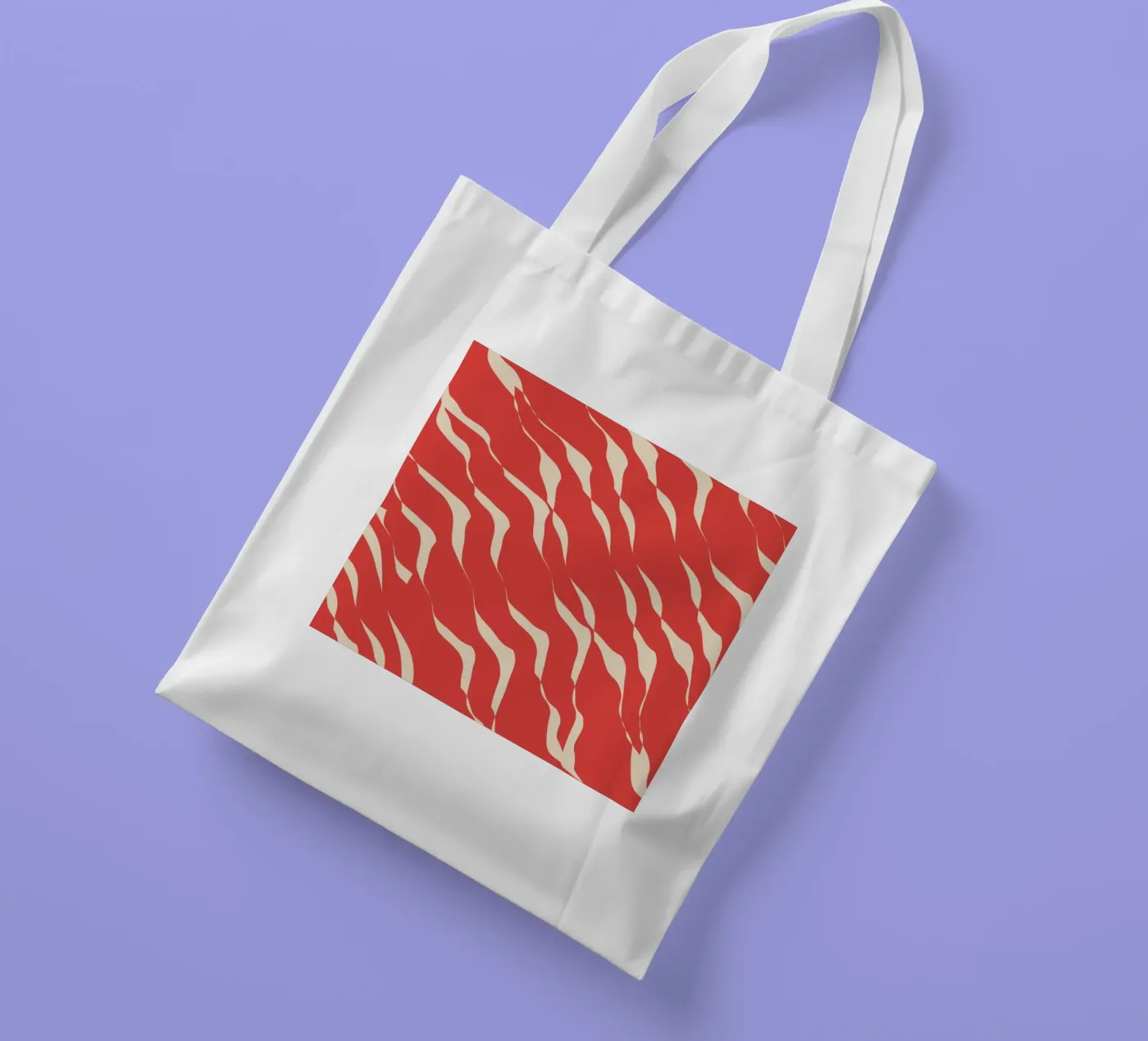 Wellenmuster 05 Jutebeutel von Little Dean