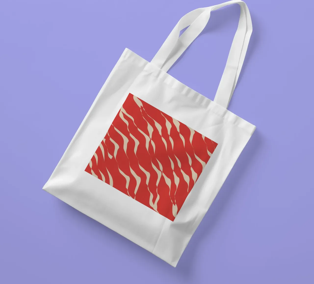 Waves pattern 05 tote bag by Little Dean