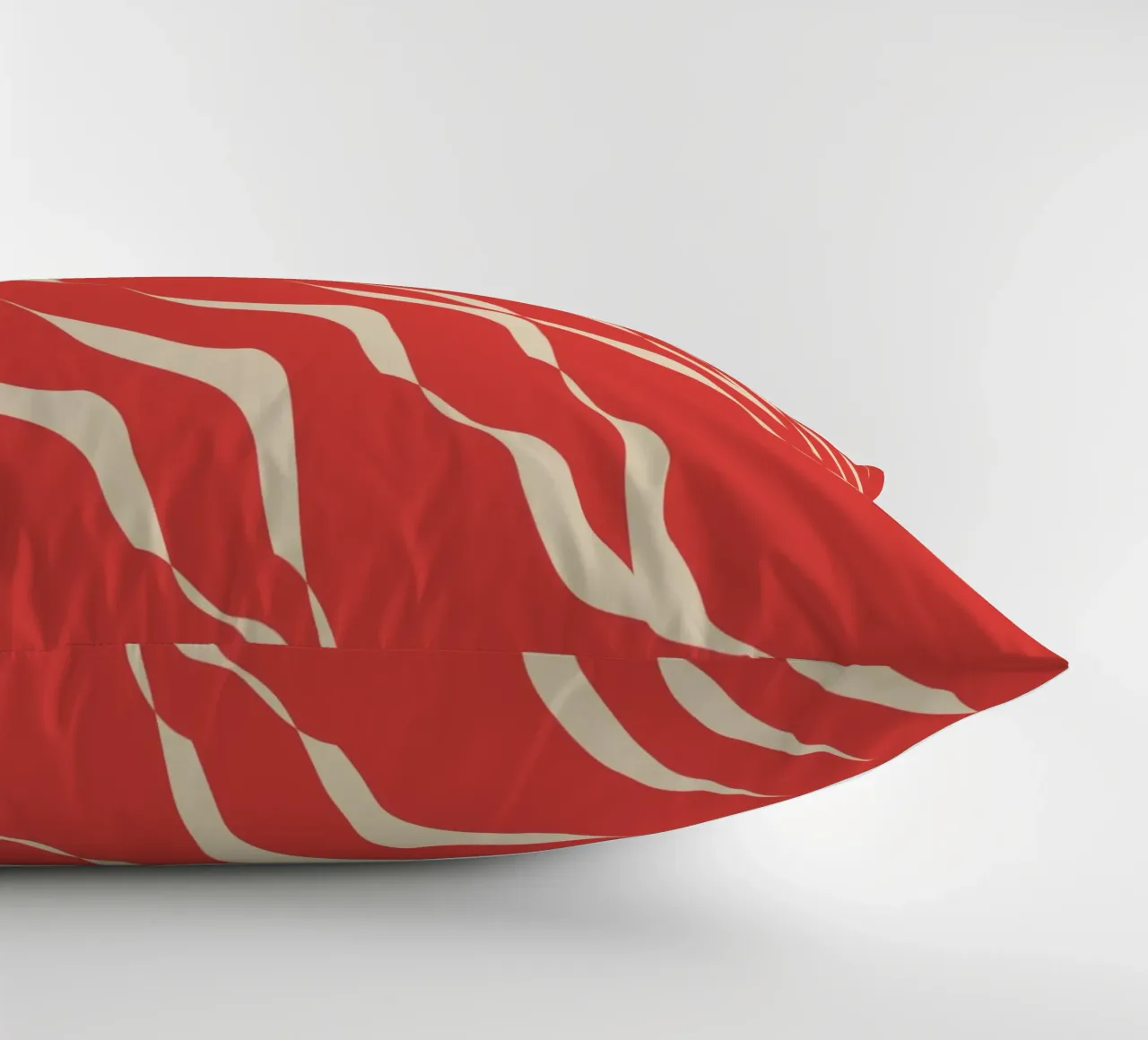Waves pattern 05 decorative cushion by Little Dean
