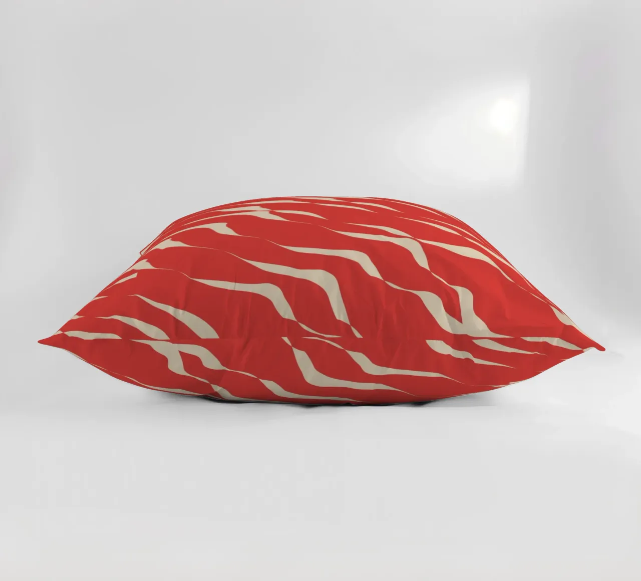 Waves pattern 05 decorative cushion by Little Dean