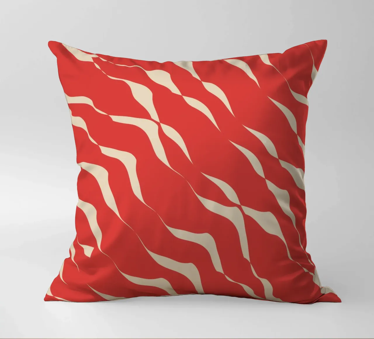 Waves pattern 05 decorative cushion by Little Dean