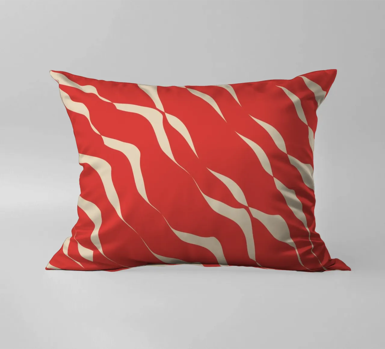 Waves pattern 05 decorative cushion by Little Dean