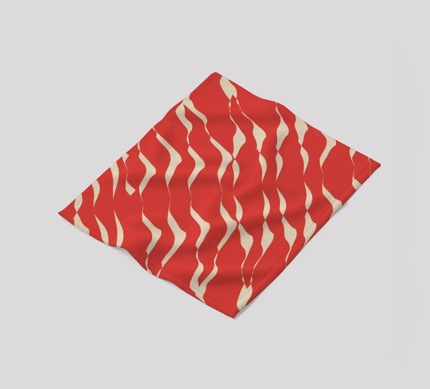 Waves pattern 05 Fleecedecke von Little Dean