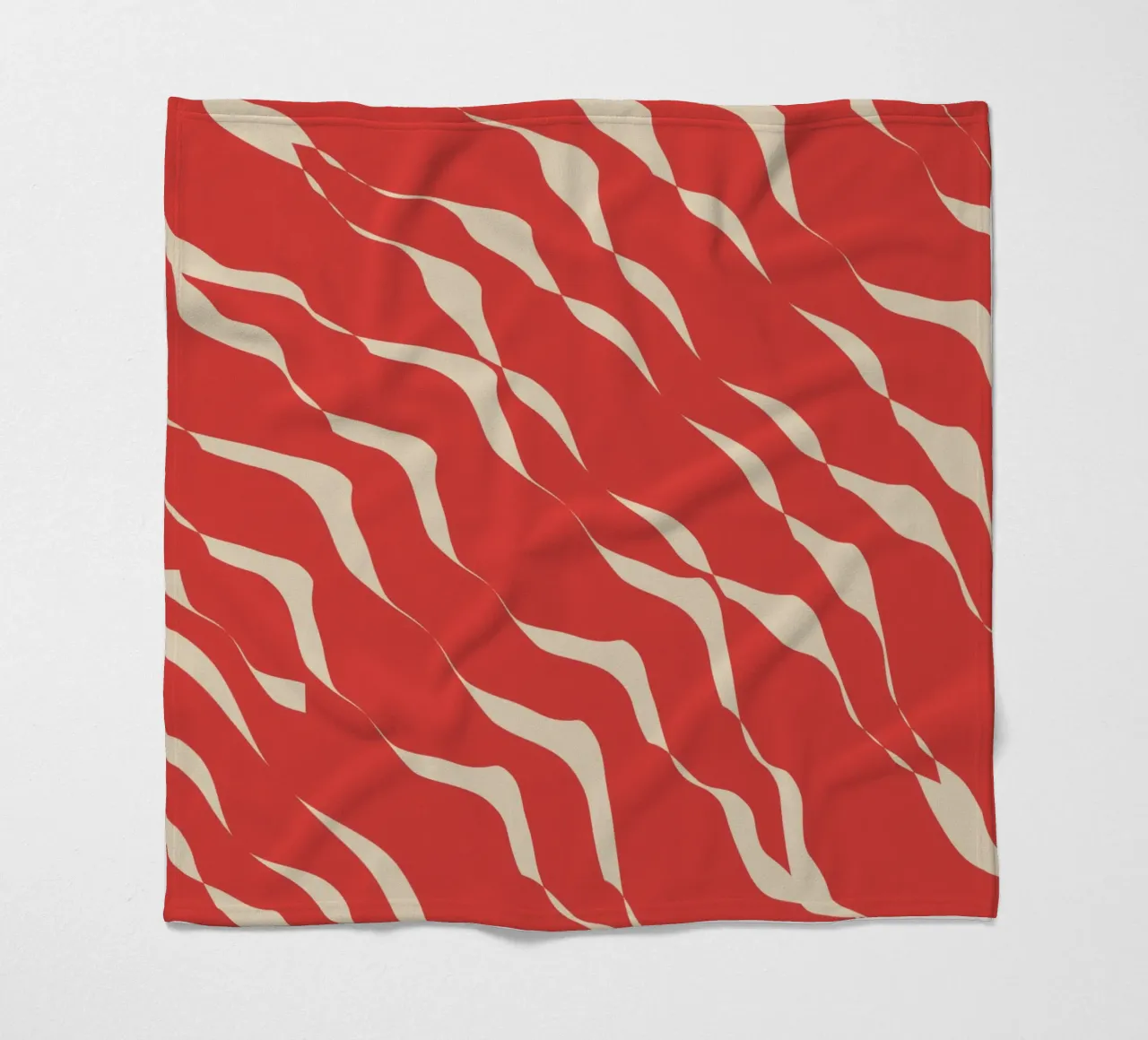 Waves pattern 05 fleece blanket by Little Dean