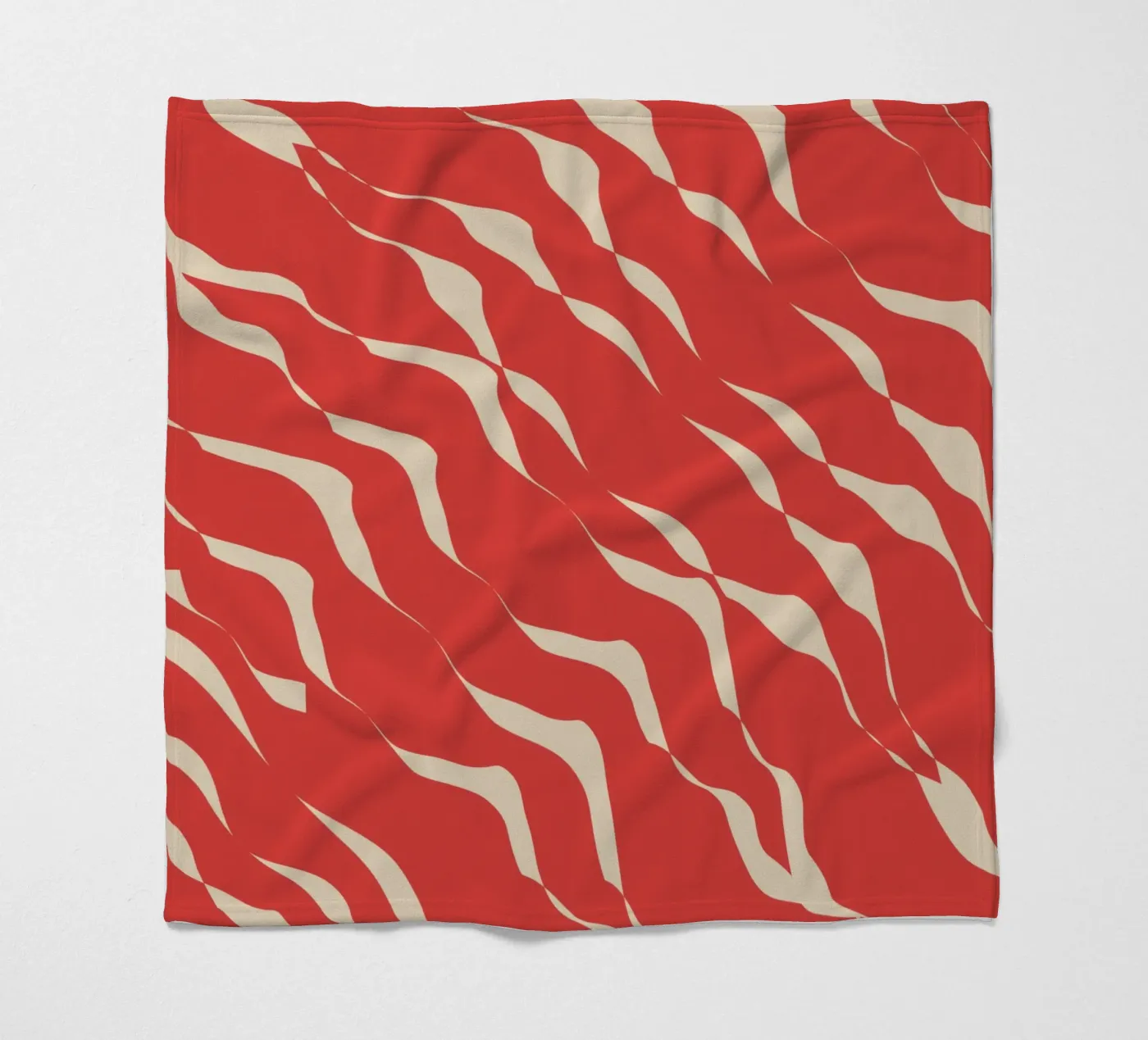 Waves pattern 05 Fleecedecke von Little Dean