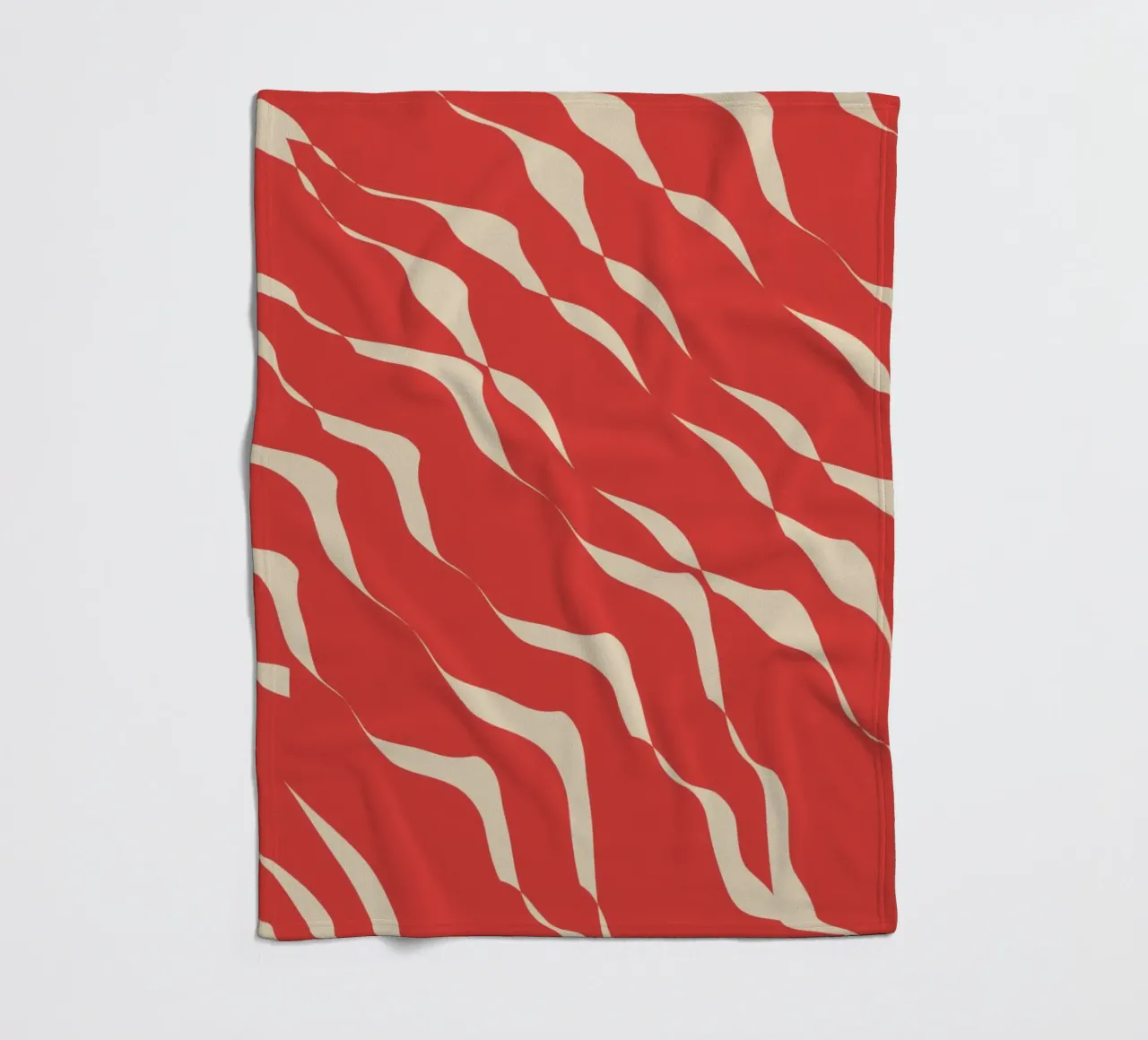 Waves pattern 05 fleece blanket by Little Dean