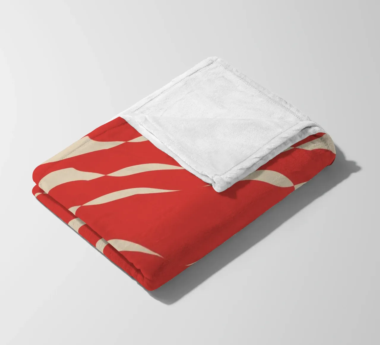 Waves pattern 05 fleece blanket by Little Dean