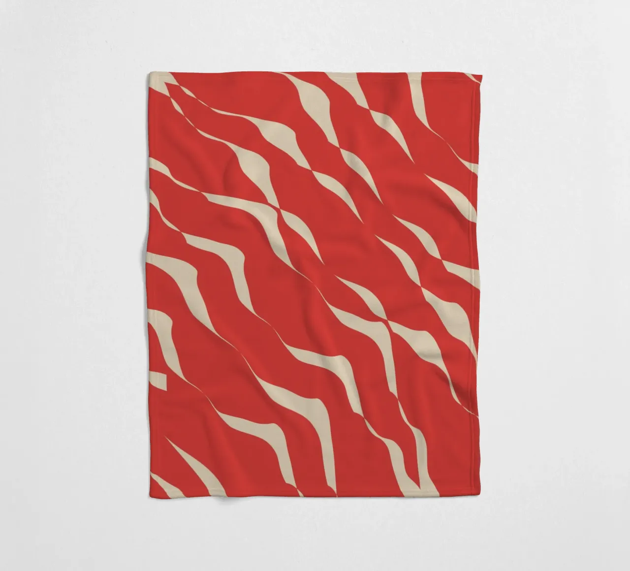 Waves pattern 05 fleece blanket by Little Dean