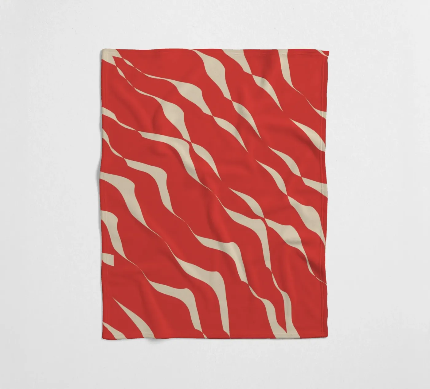 Waves pattern 05 Fleecedecke von Little Dean
