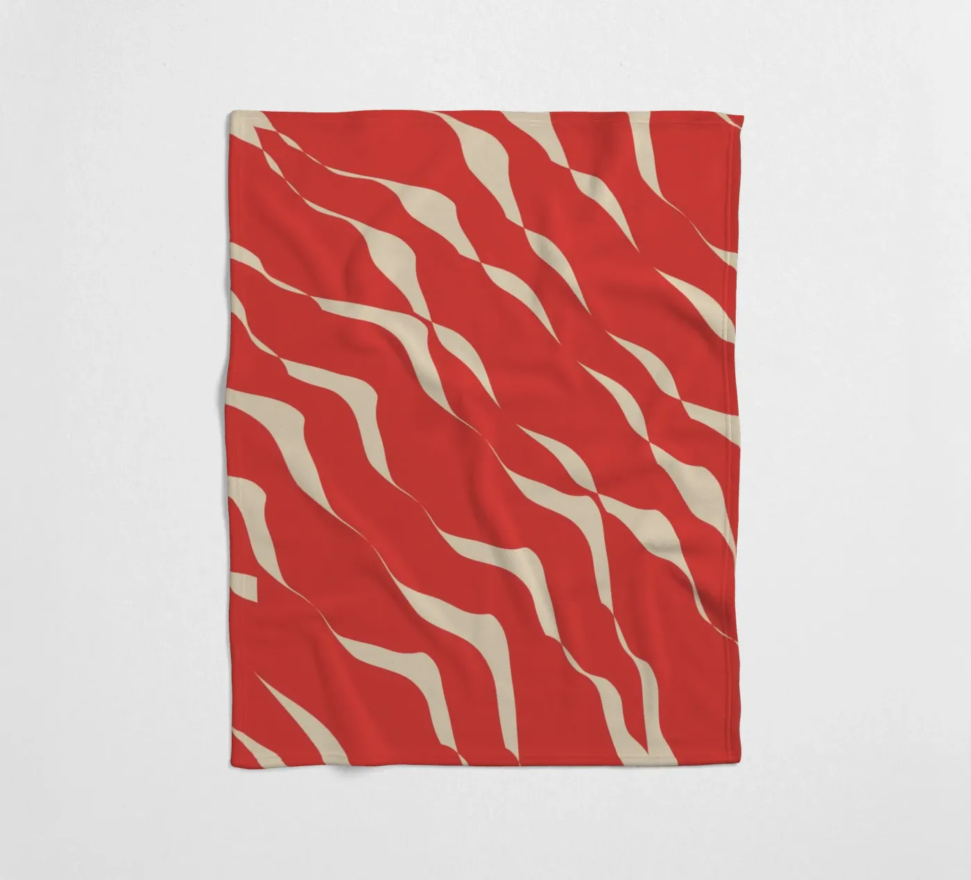 Waves pattern 05 Fleecedecke von Little Dean