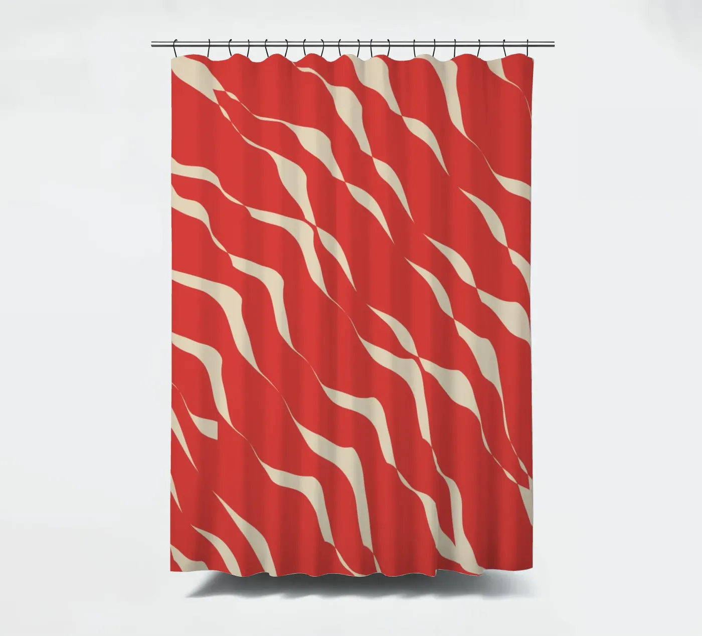 Waves pattern 05 Duschvorhang von Little Dean