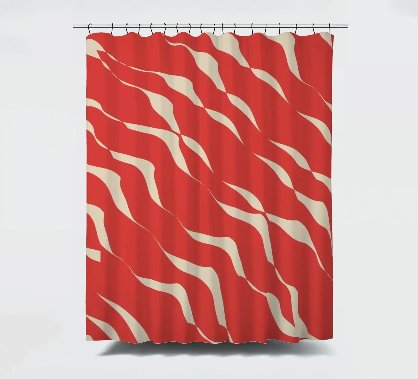 Waves pattern 05 Duschvorhang von Little Dean