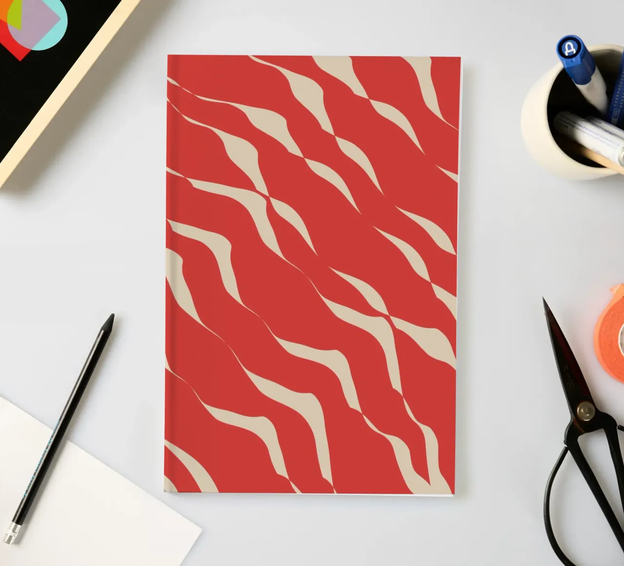Waves pattern 05 notebook by Little Dean