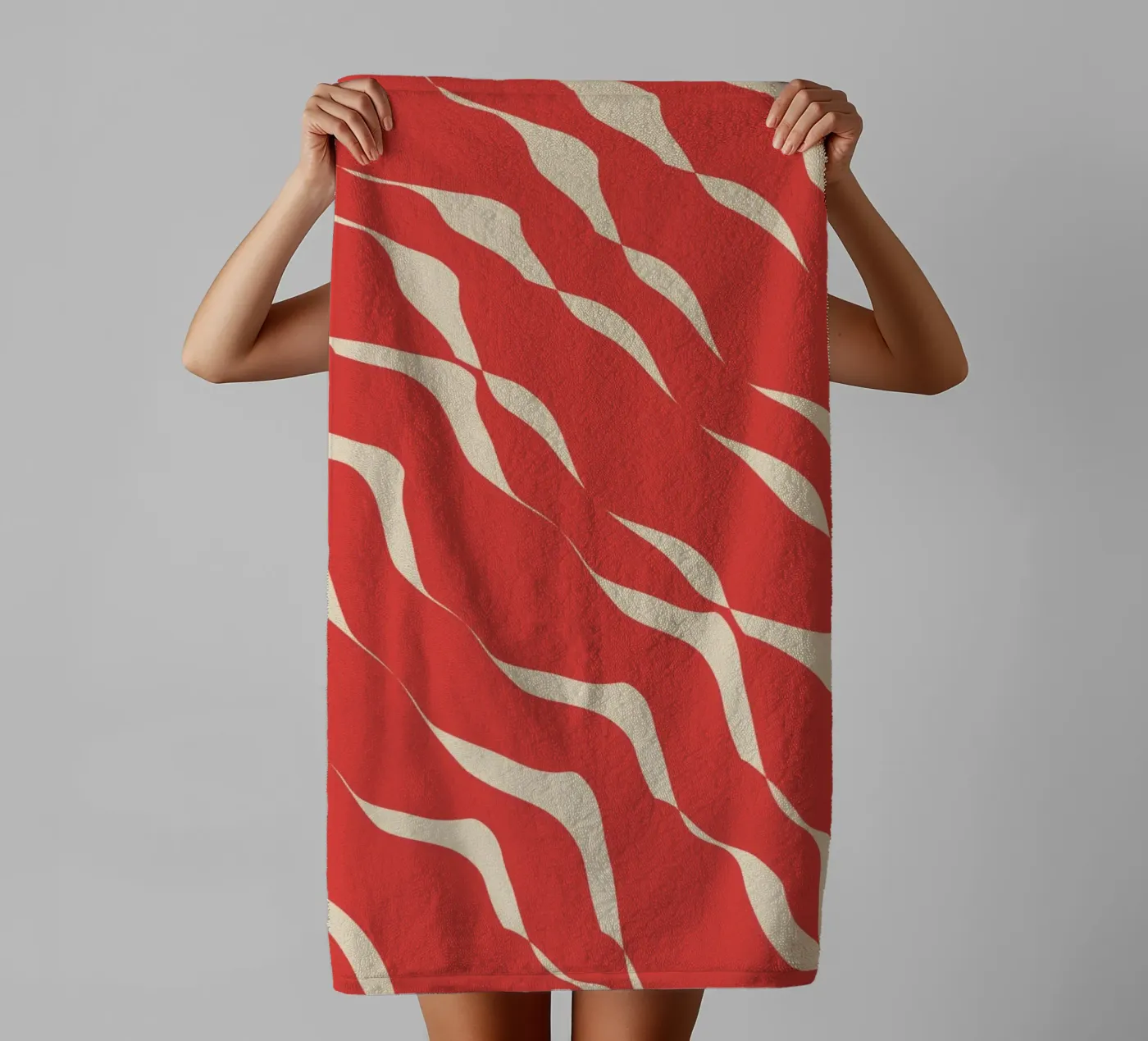 Waves pattern 05 serviette de bain de Little Dean