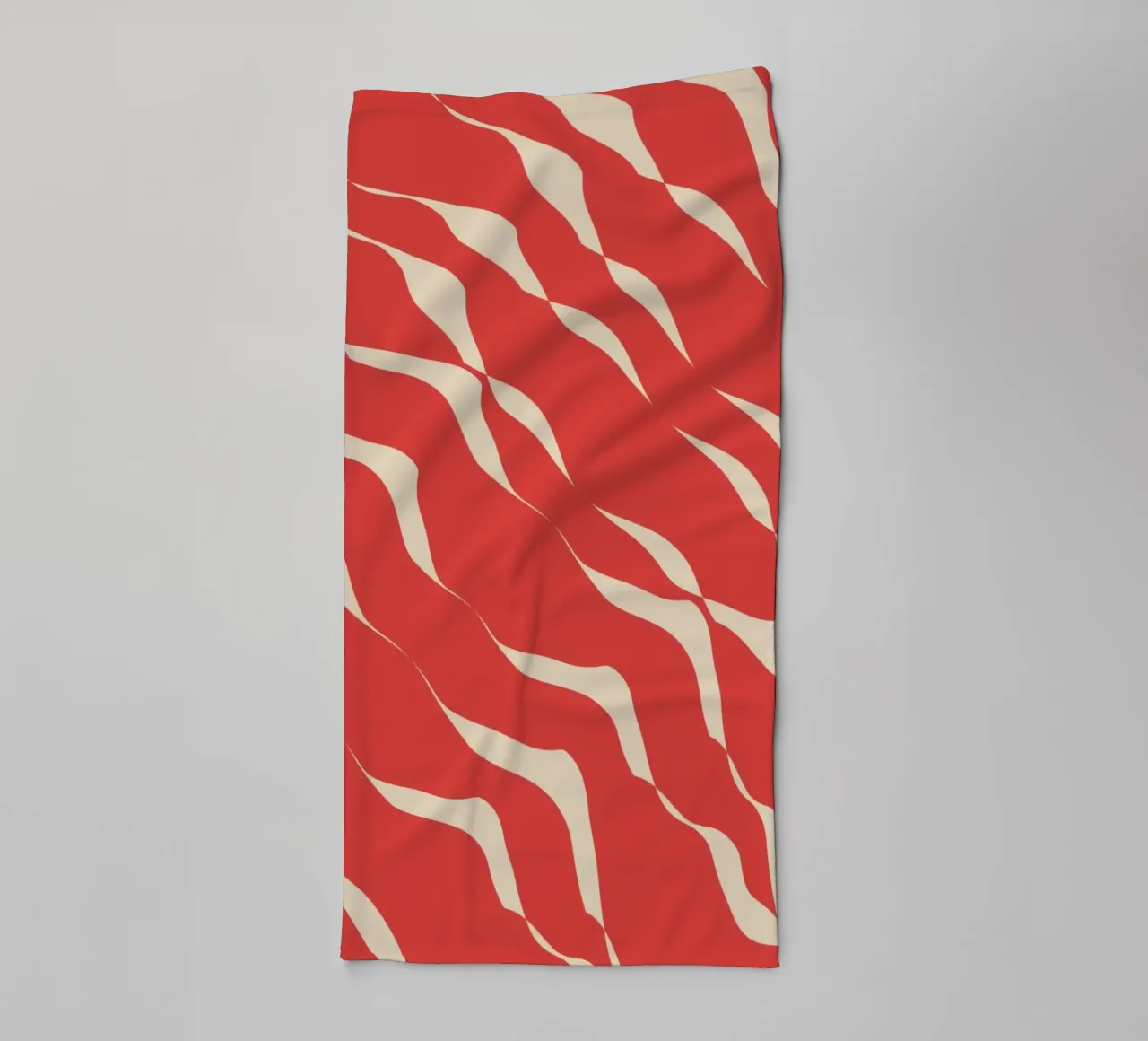 Waves pattern 05 towel by Little Dean
