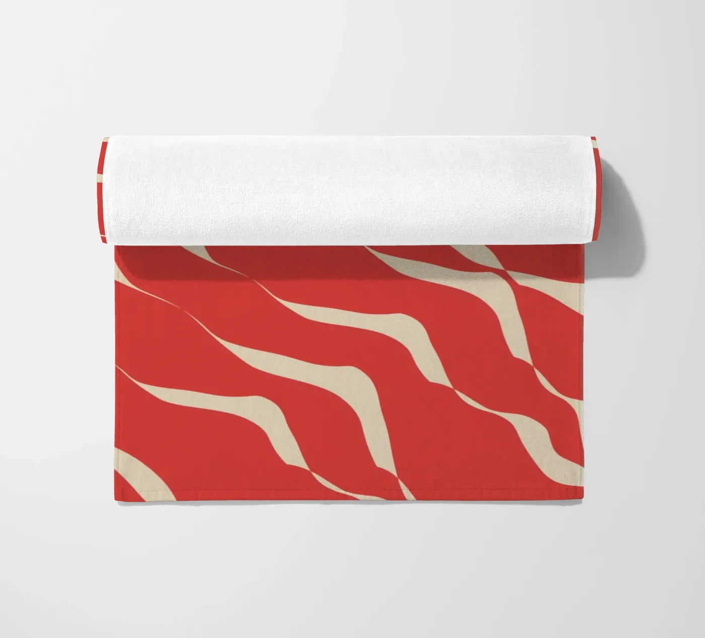 Waves pattern 05 serviette de plage de Little Dean