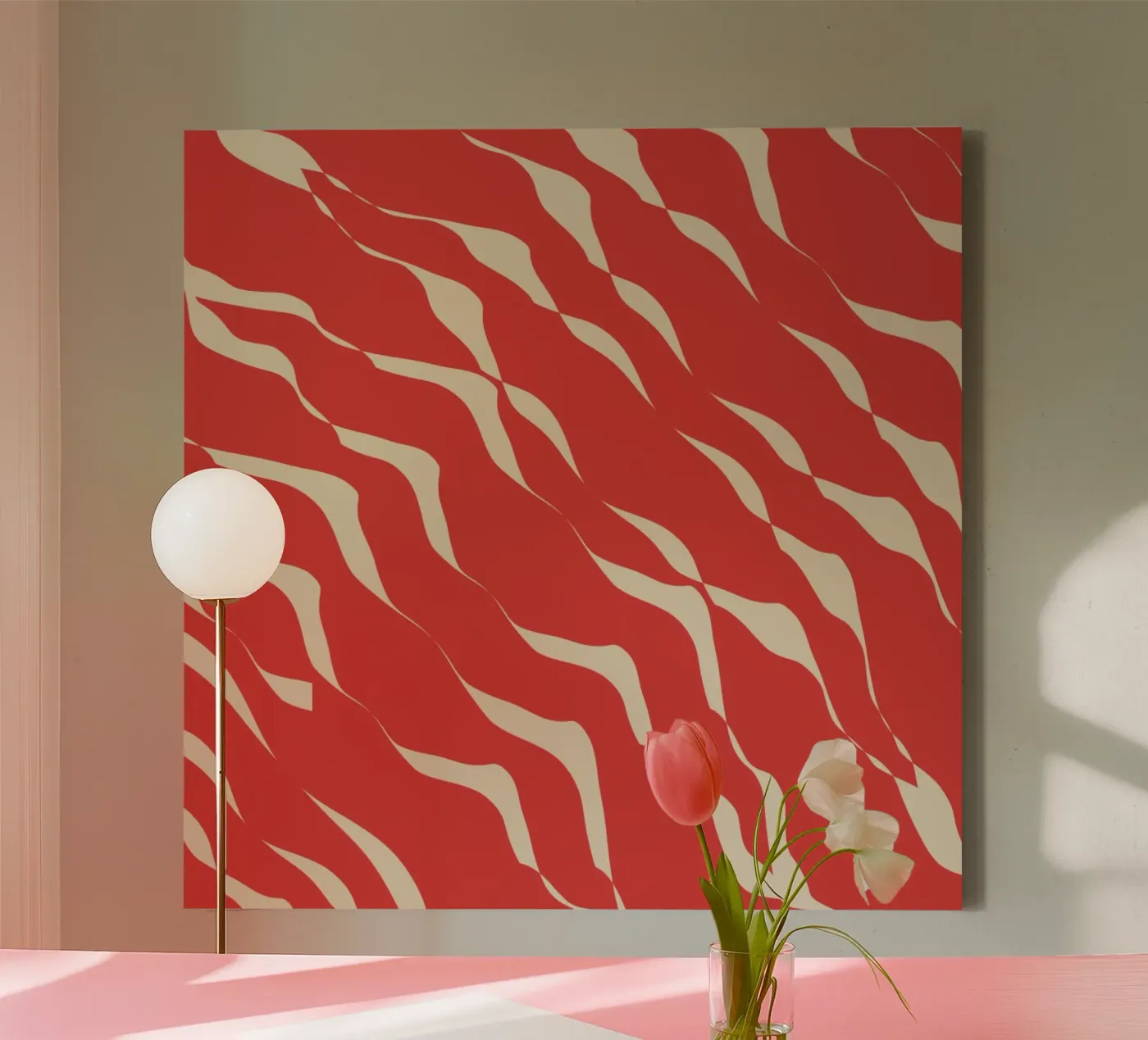 Waves pattern 05 canvas by Little Dean