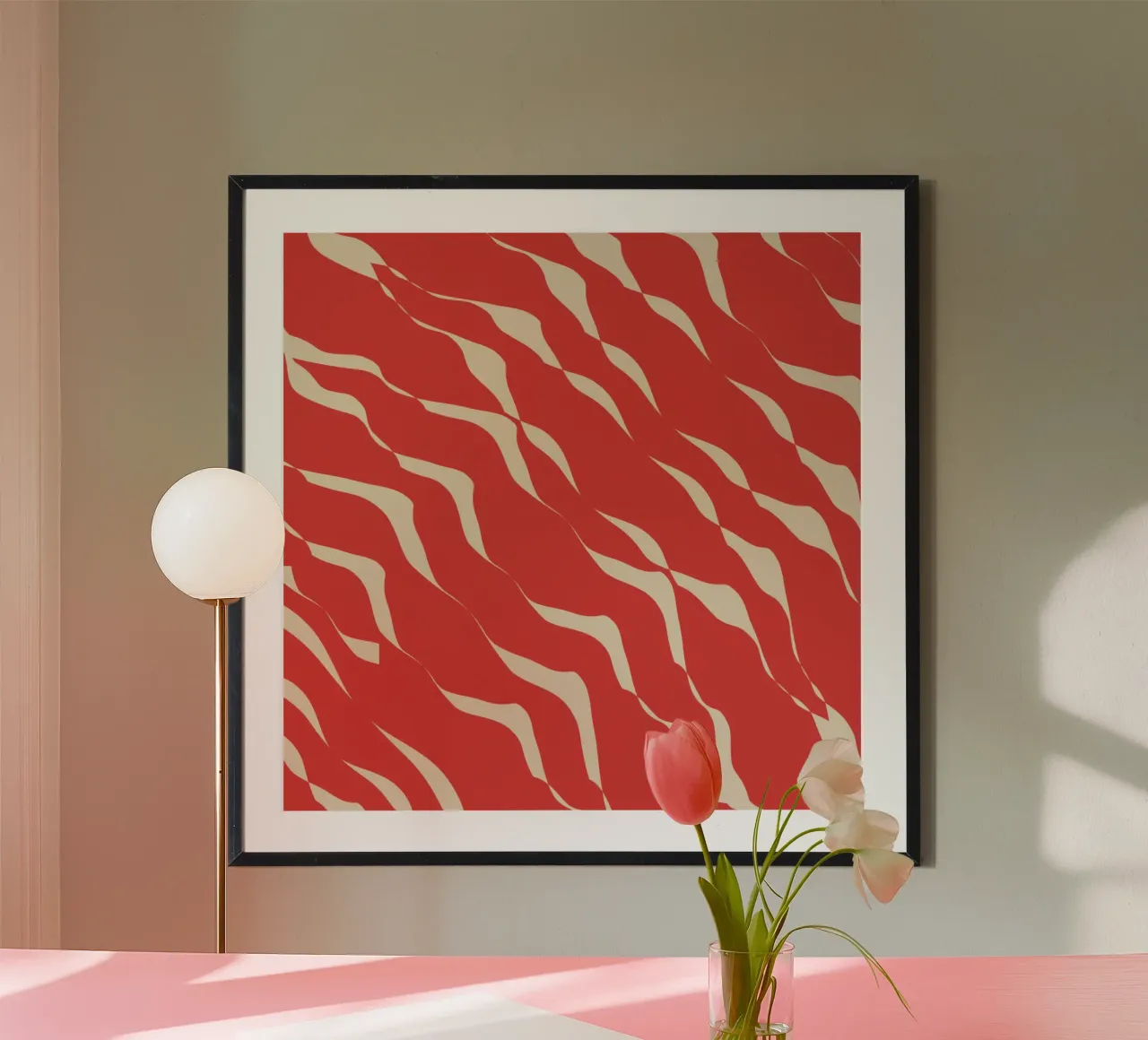 Waves pattern 05 poster by Little Dean
