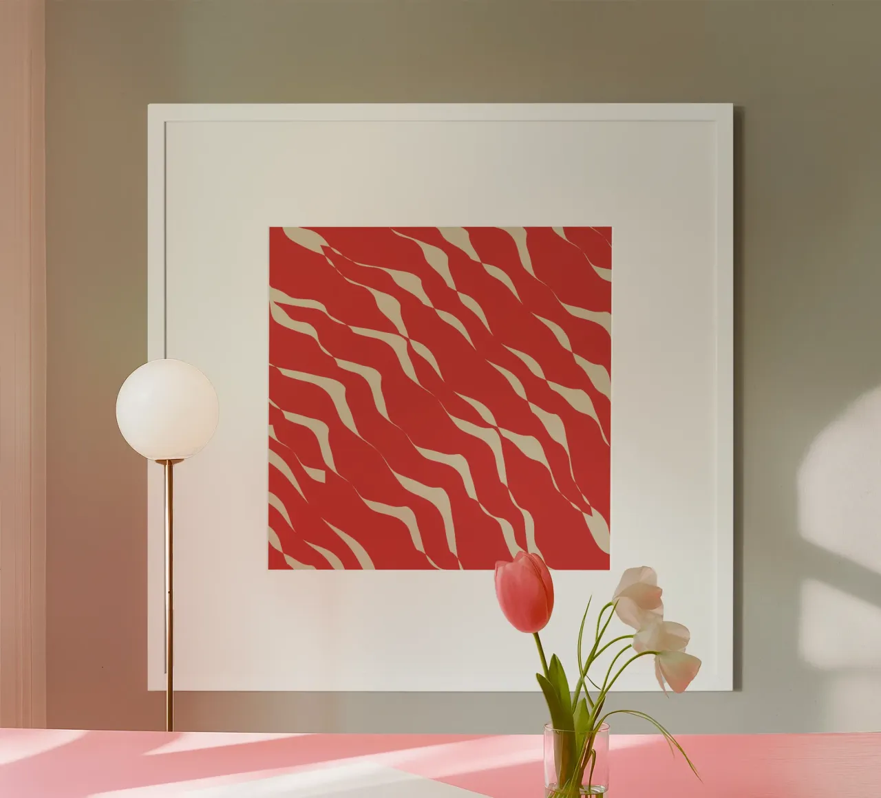 Waves pattern 05 poster by Little Dean