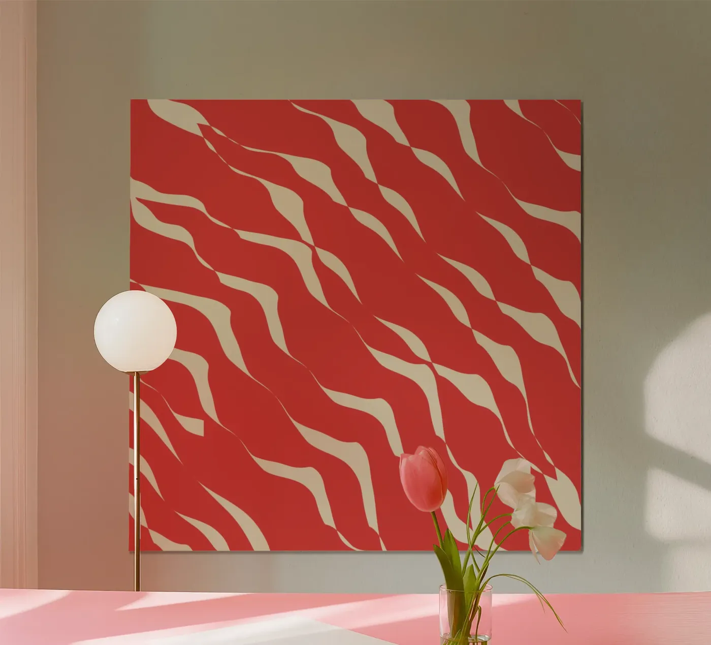 Waves pattern 05 Poster von Little Dean