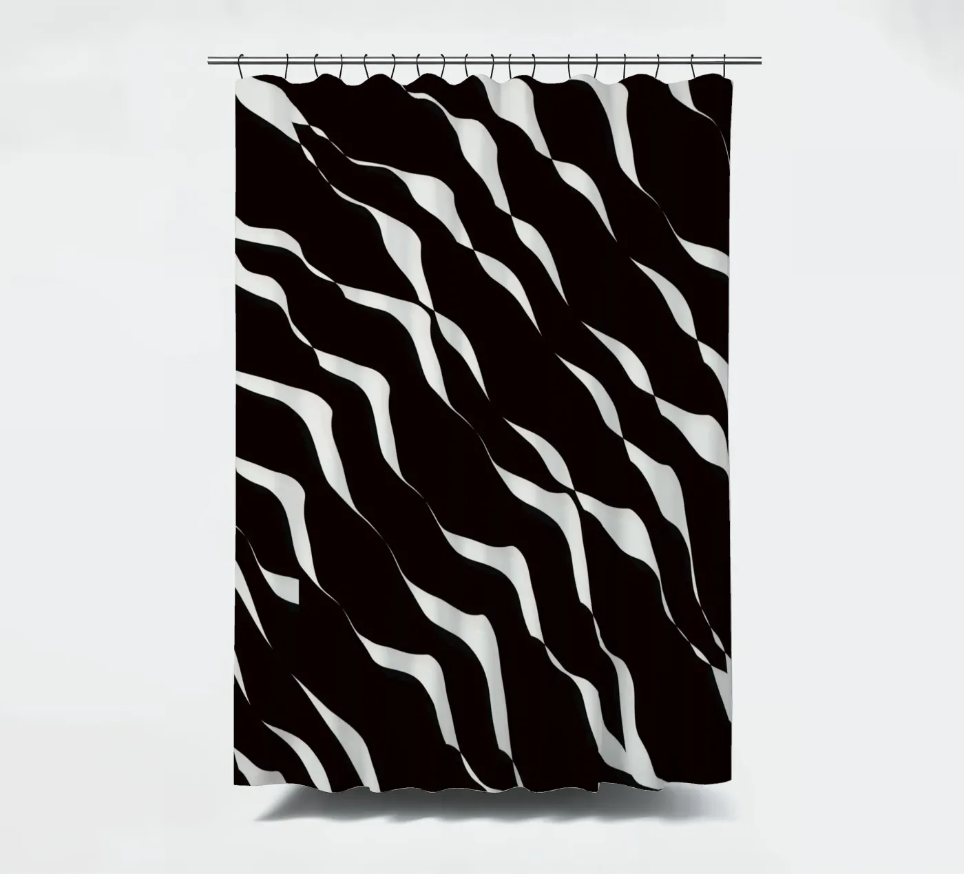 Waves pattern 06 douchegordijn van Little Dean