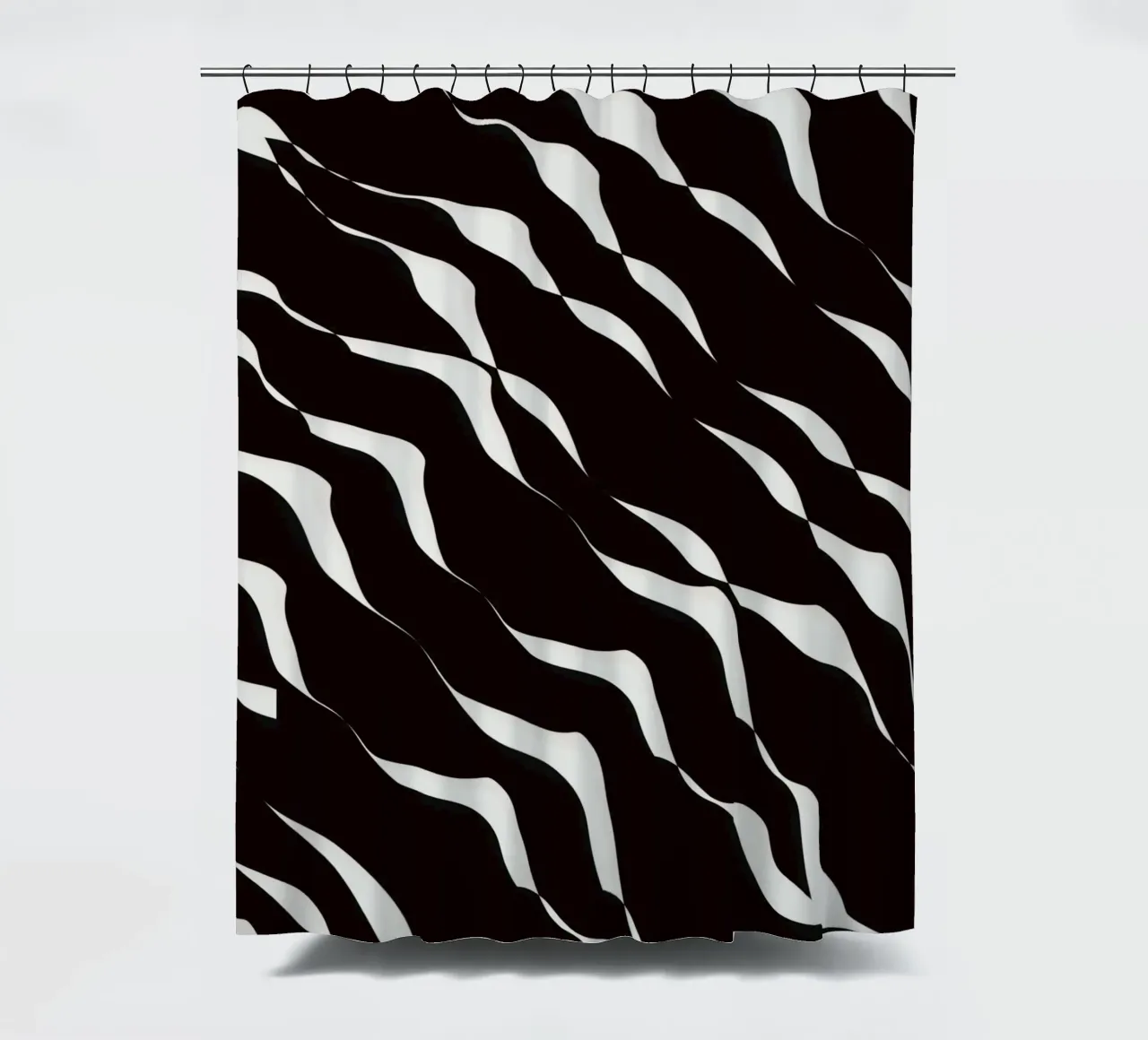 Waves pattern 06 Duschvorhang von Little Dean