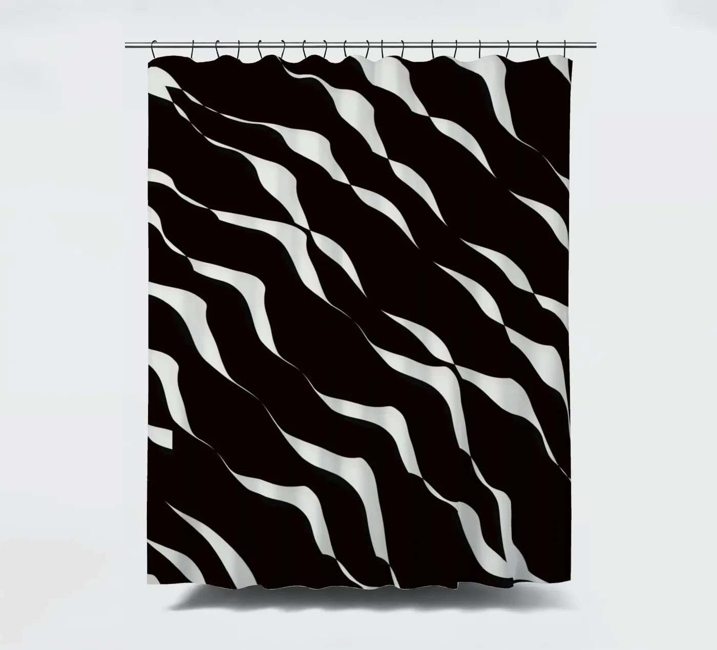 Waves pattern 06 douchegordijn van Little Dean