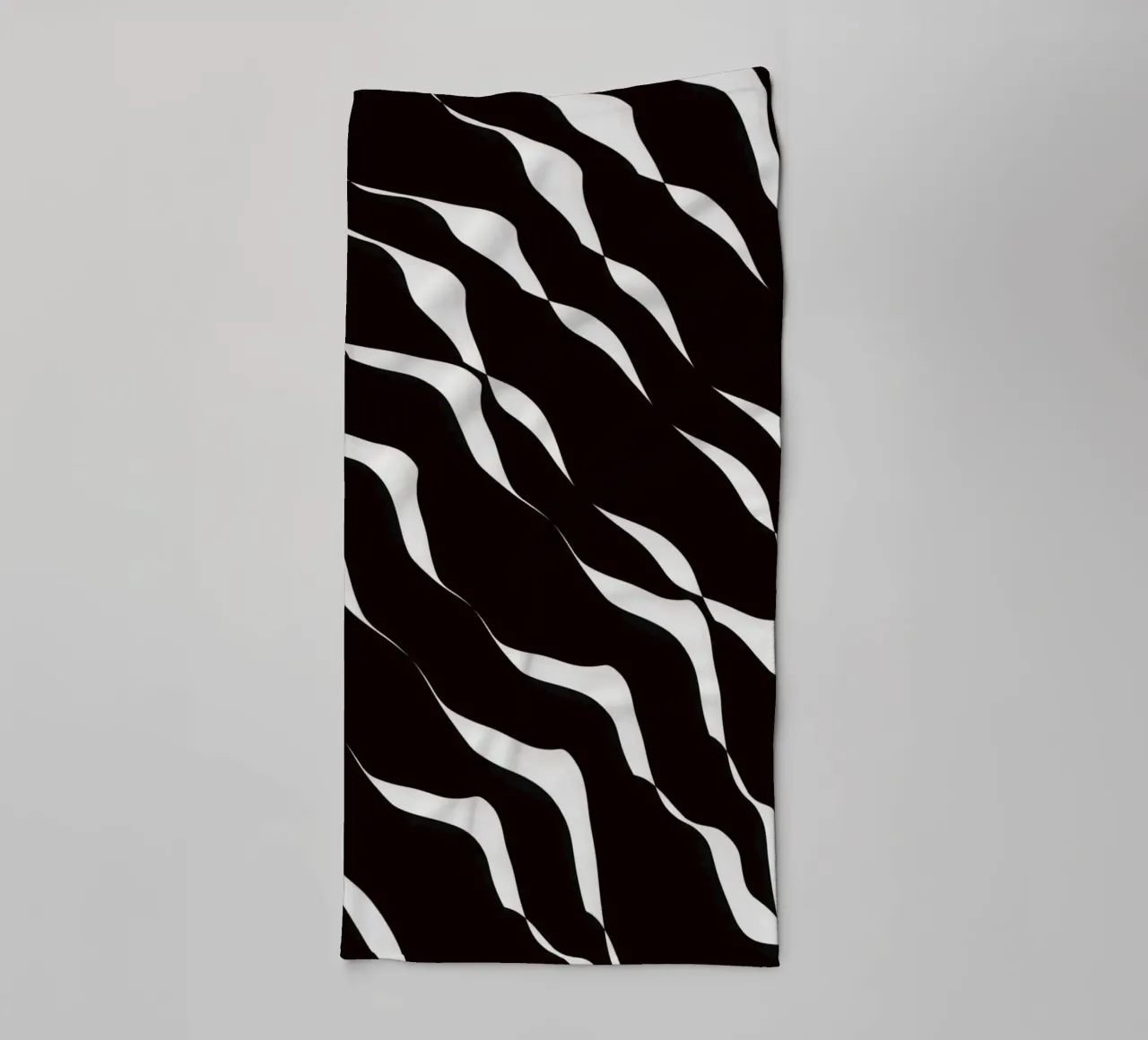 Waves pattern 06 towel by Little Dean