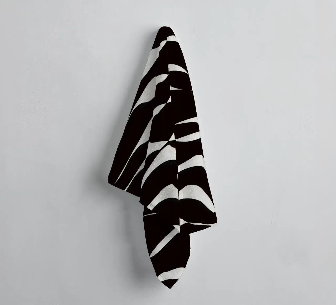Waves pattern 06 towel by Little Dean