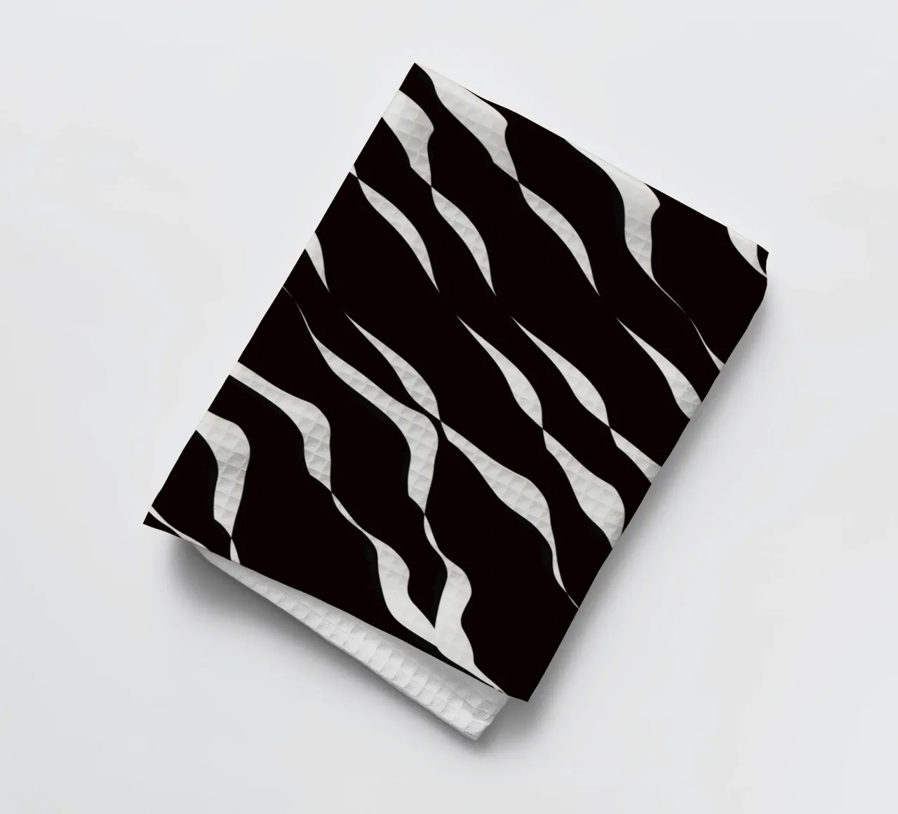 Wellenmuster 06 Geschirrtuch von Little Dean