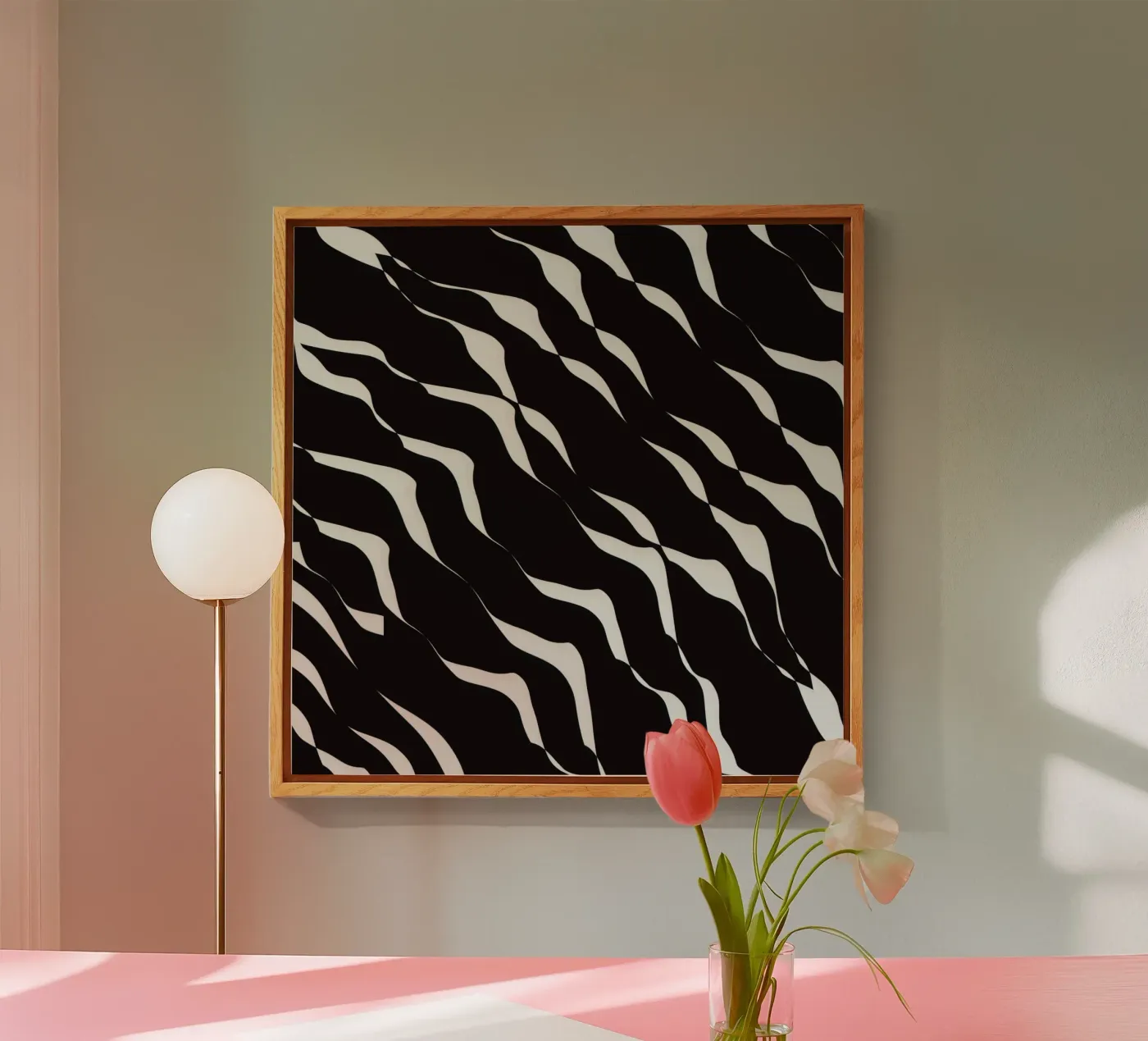 Waves pattern 06 acrylic glass by Little Dean