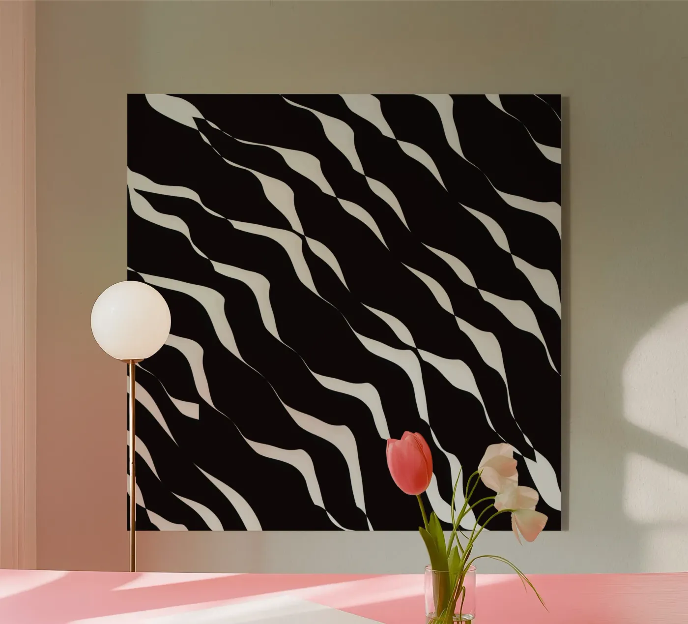 Waves pattern 06 acrylic glass by Little Dean