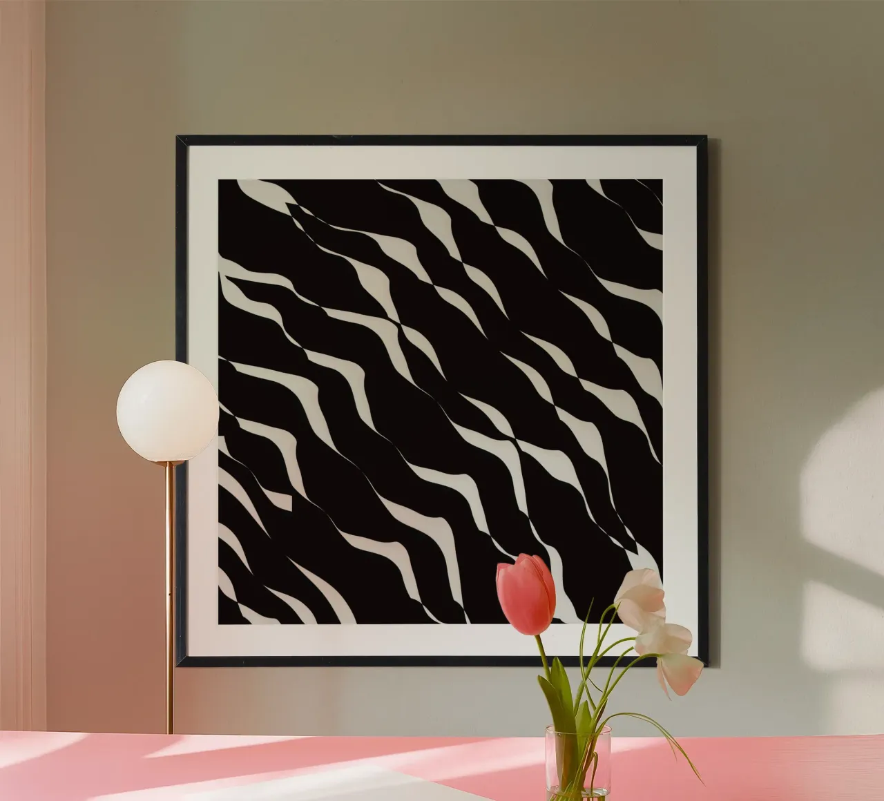 Waves pattern 06 poster by Little Dean