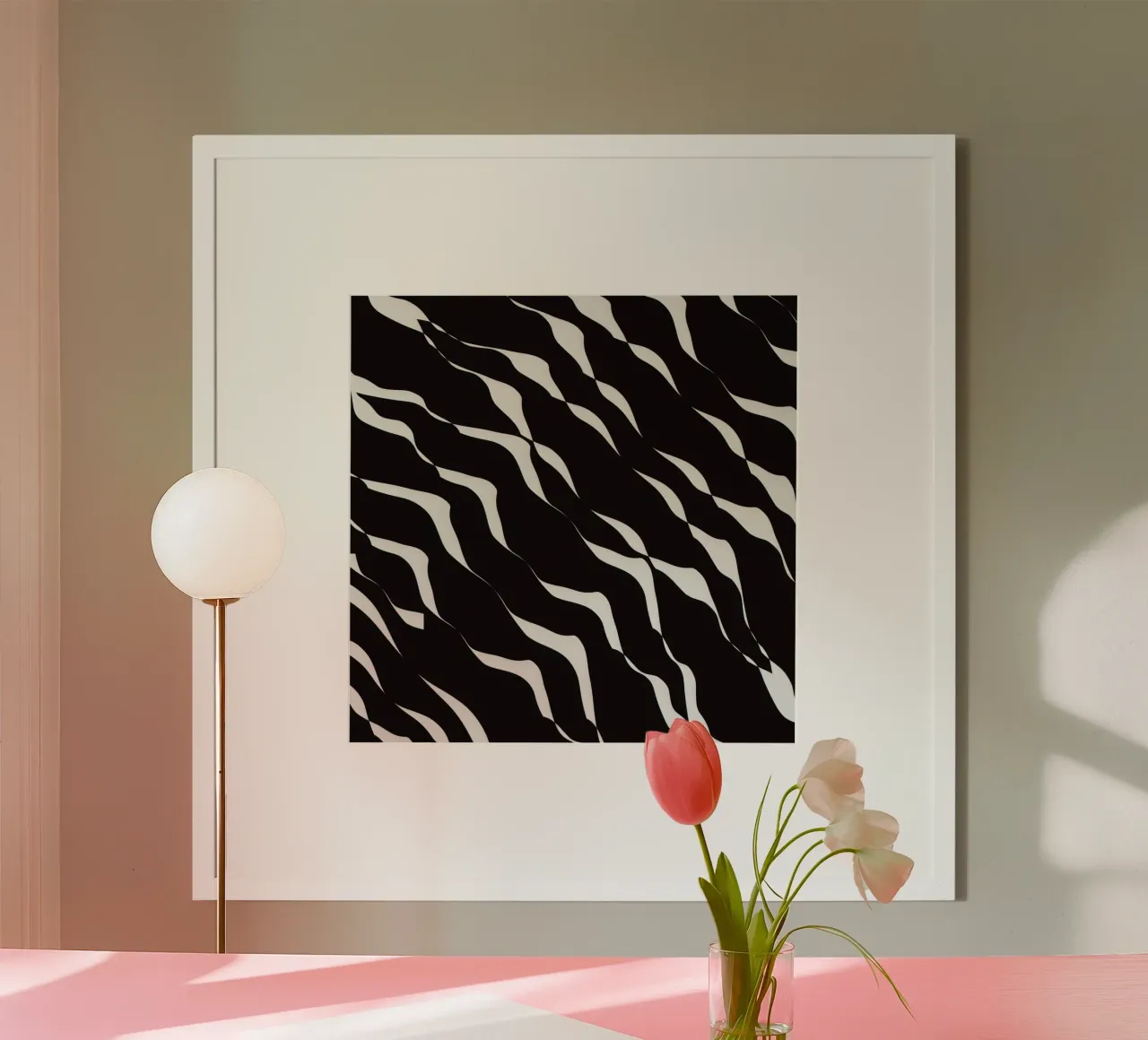 Waves pattern 06 poster by Little Dean