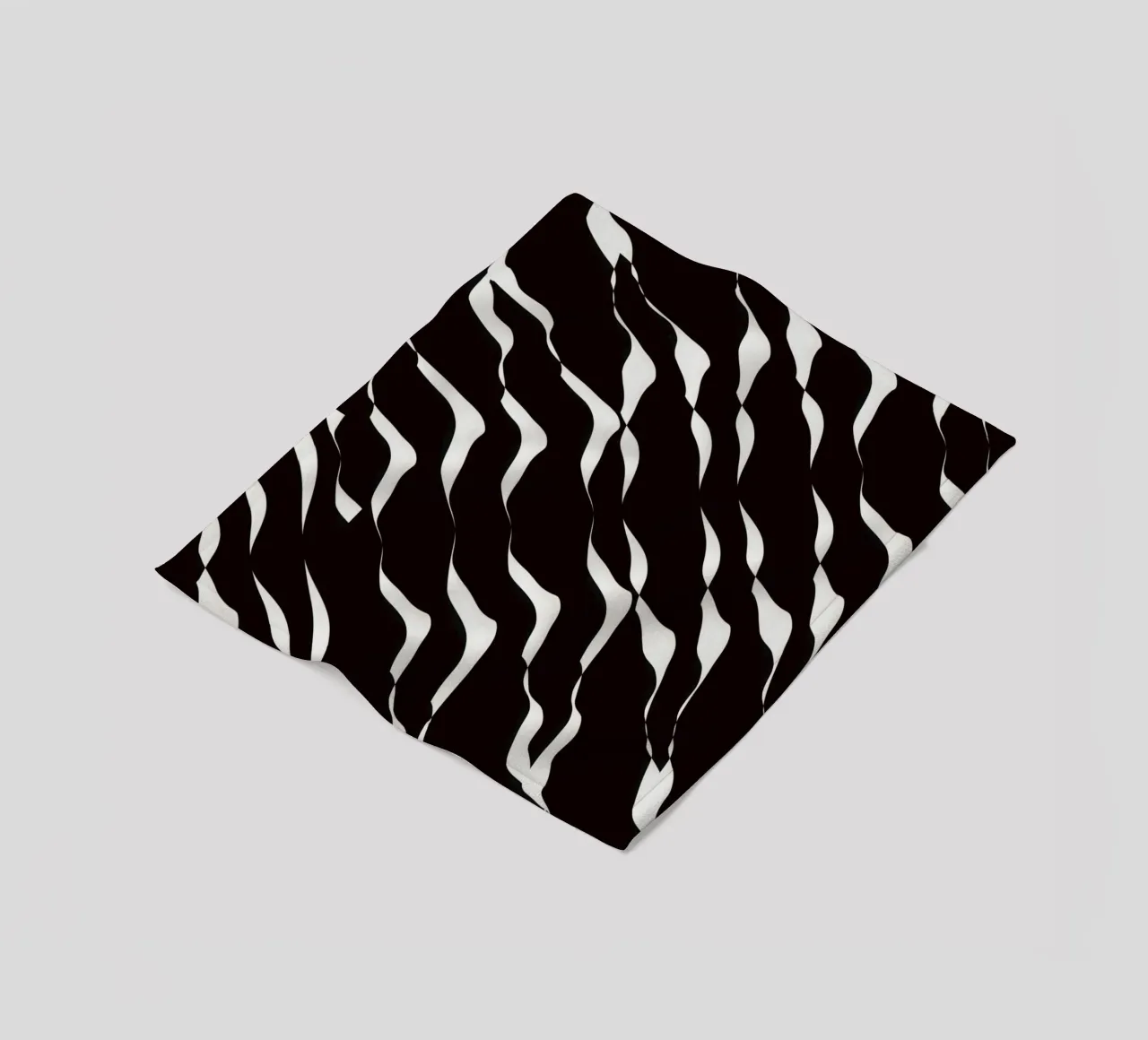 Waves pattern 06 fleece blanket by Little Dean