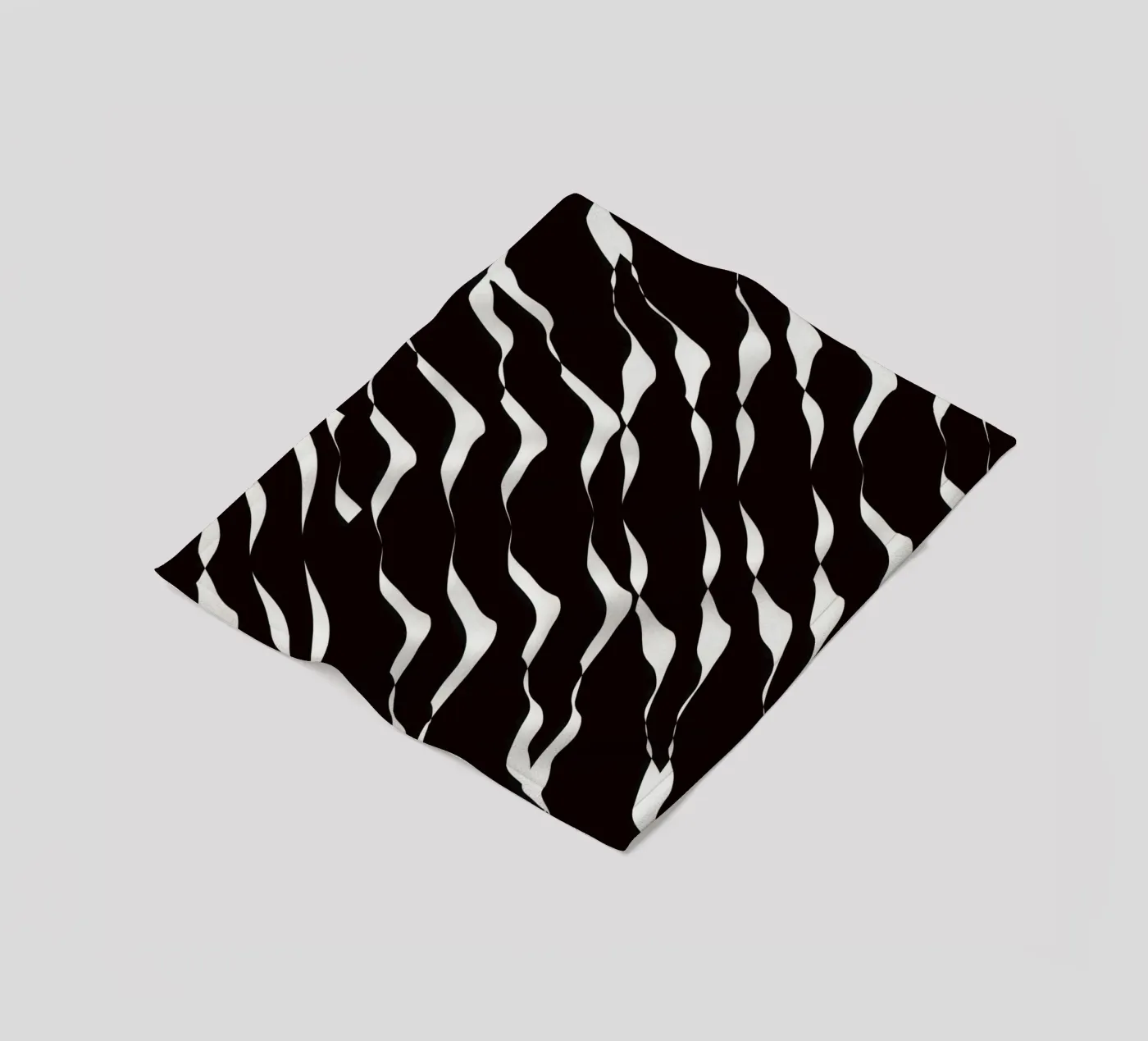 Waves pattern 06 fleece blanket by Little Dean