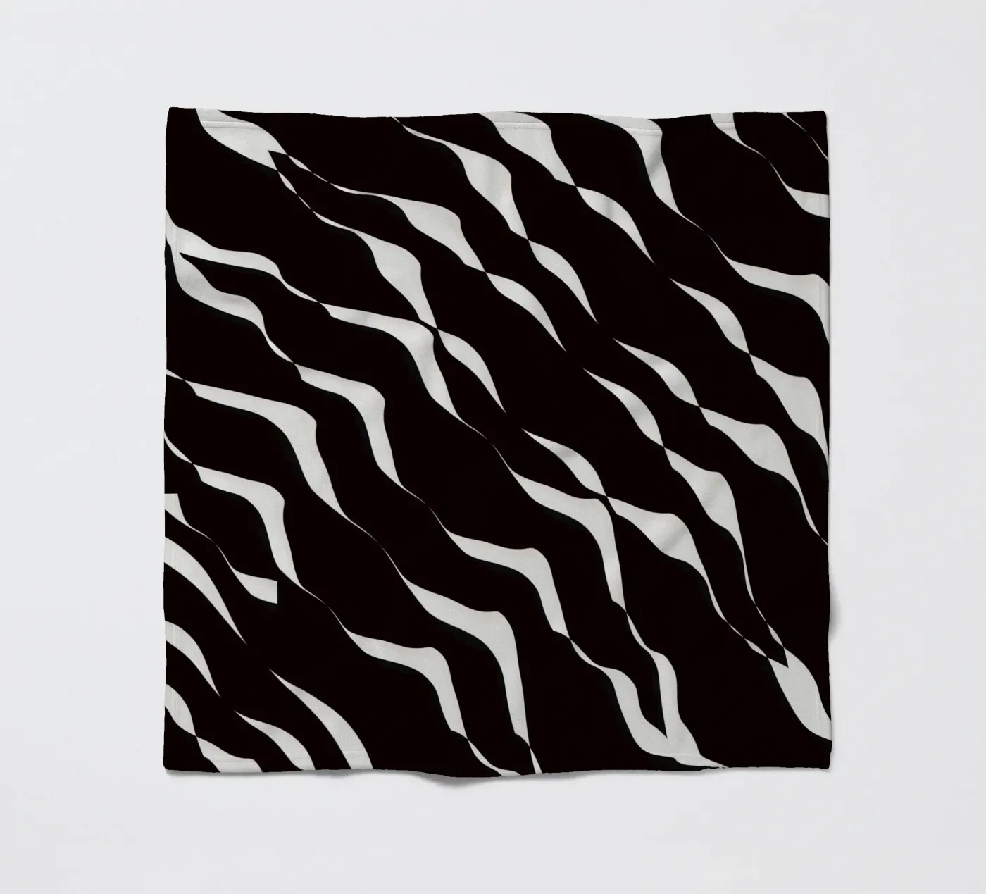 Waves pattern 06 fleece blanket by Little Dean