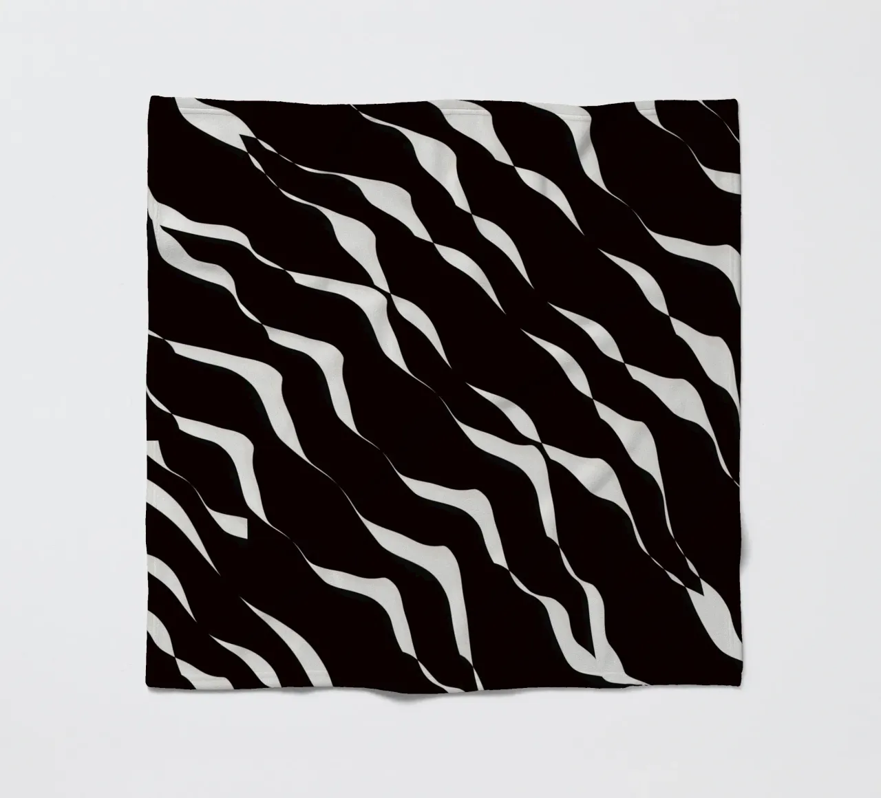 Waves pattern 06 fleece blanket by Little Dean