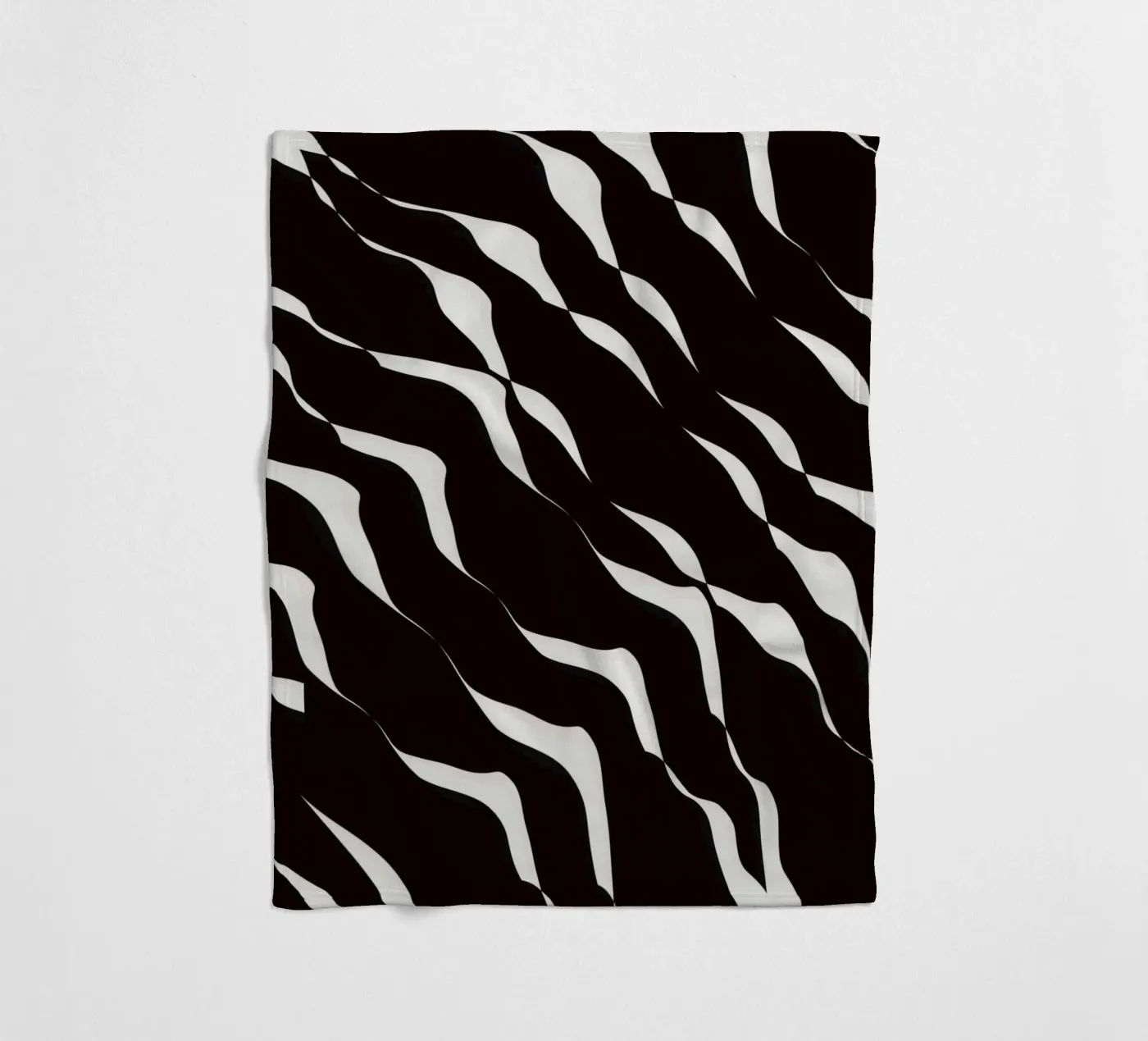 Waves pattern 06 fleece blanket by Little Dean