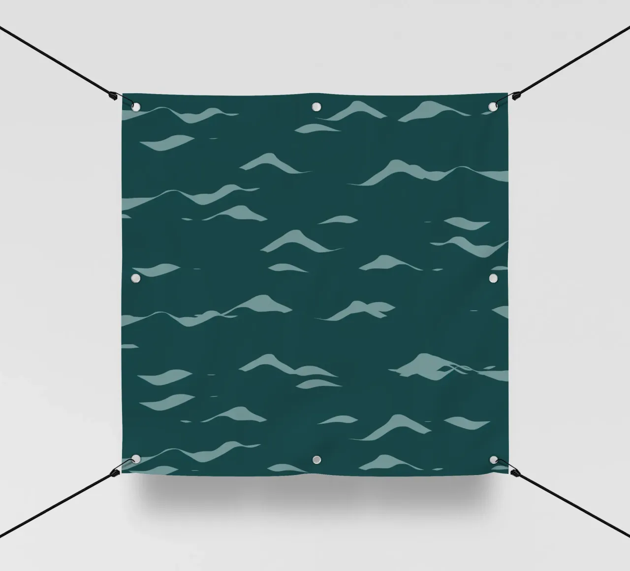 Wellenmuster 07 PVC Plane von Little Dean