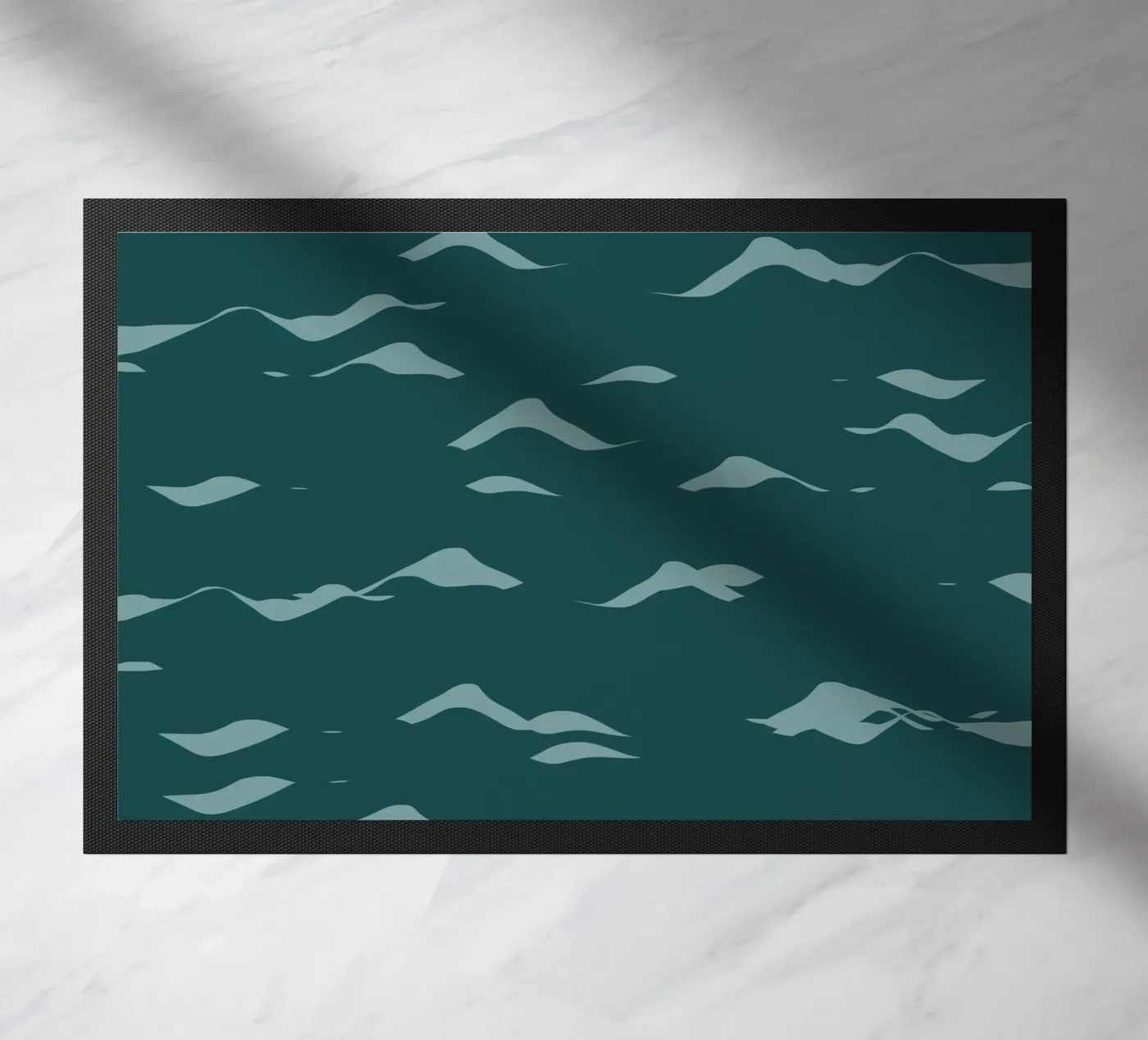 Waves pattern 07 Fußmatte von Little Dean