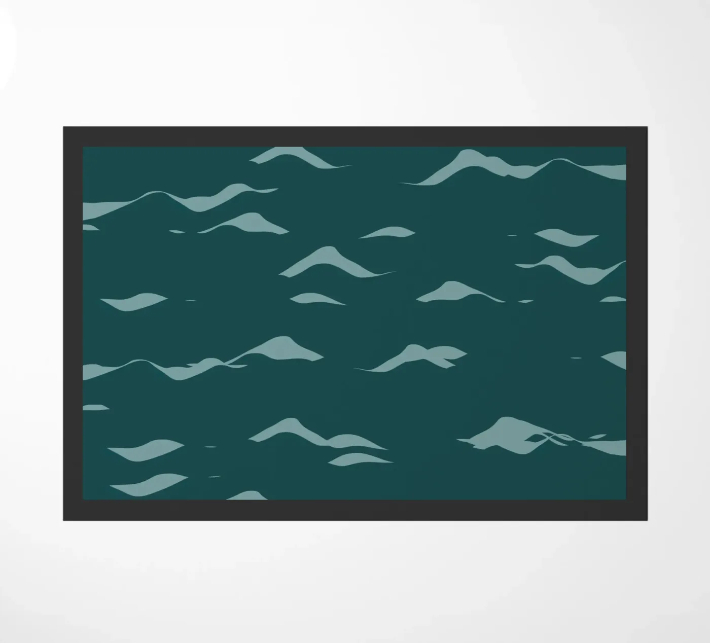 Waves pattern 07 Fußmatte von Little Dean