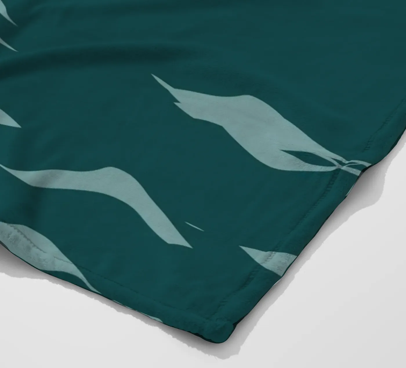 Waves pattern 07 fleece blanket by Little Dean